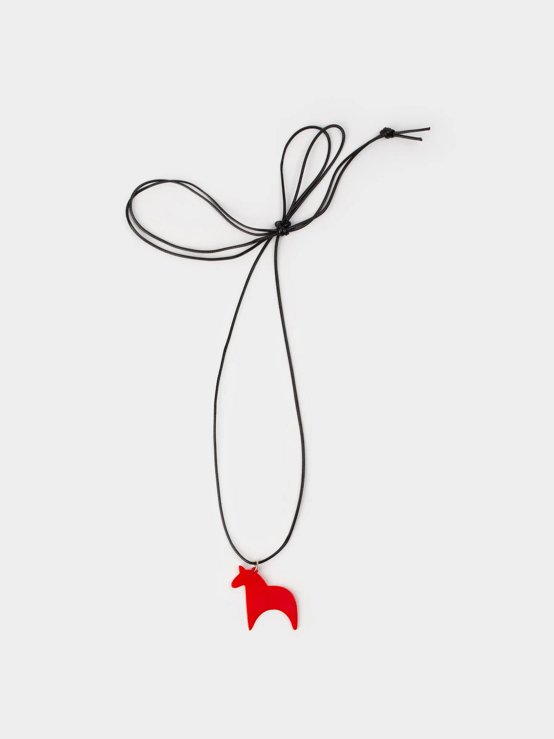 Шынжыр-бау, 1,5 м, аспасы бар, нейлон/акрил, Қызыл жылқы, Jewelry horse