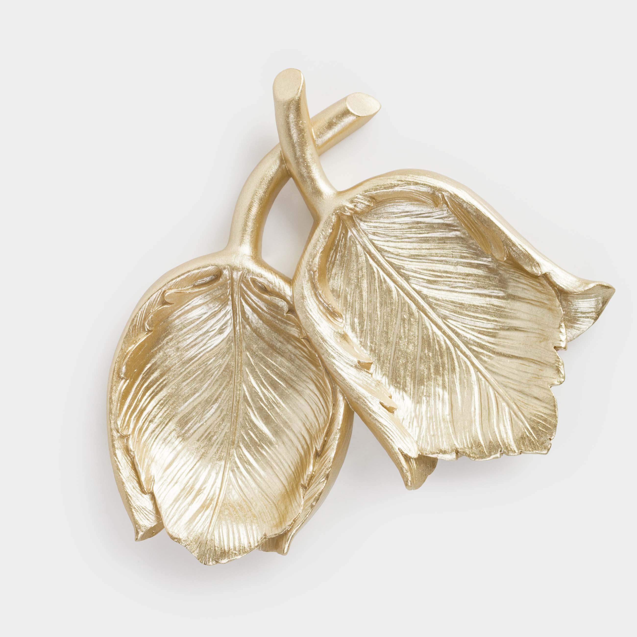 Сәндік ыдыс, 18х16 см, полирезин, алтын, Қызғалдақтар, Fantastic gold, image-4