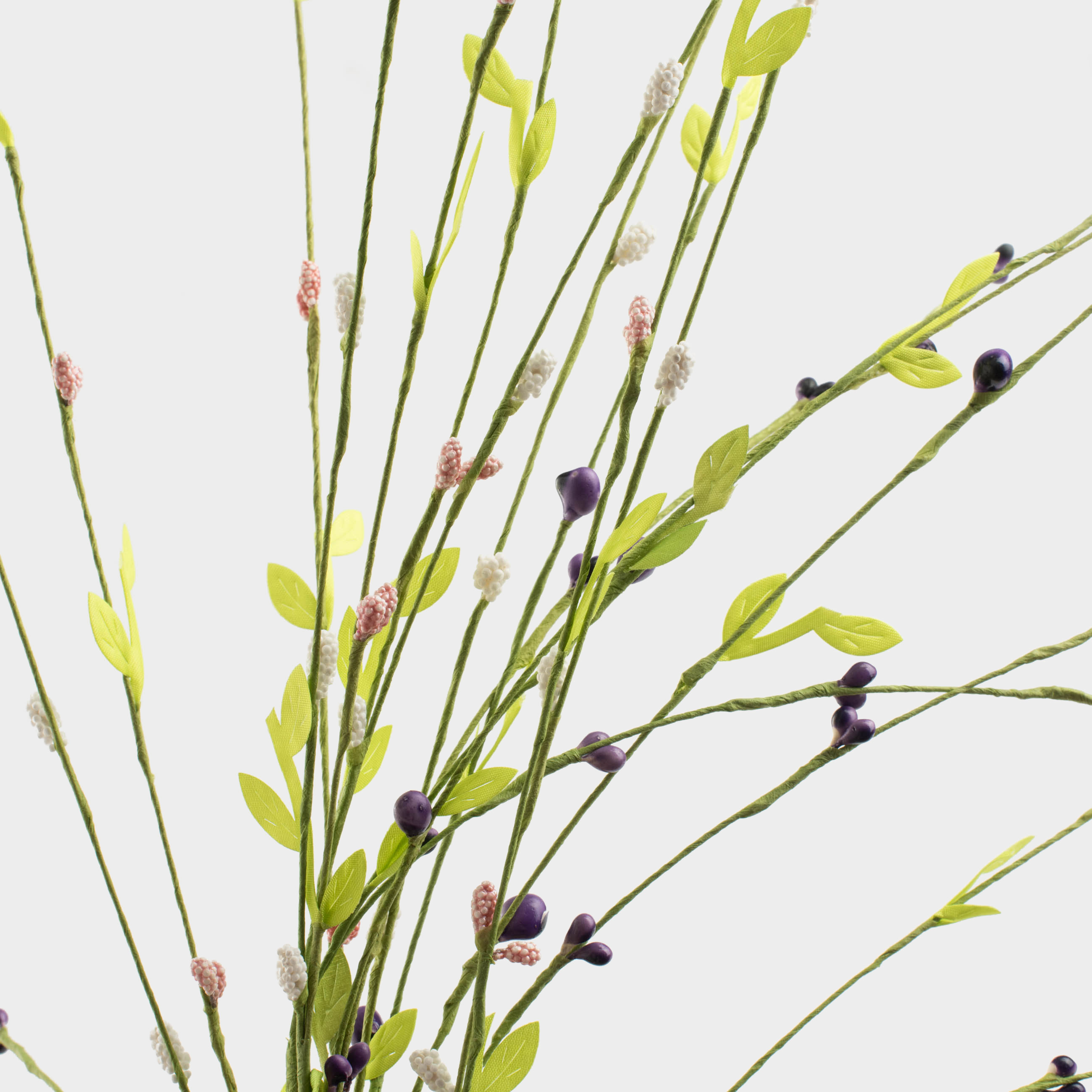 Ветка декоративная, 70 см, полиэстер/пенопласт, Цветные соцветия, Flora Easter decor, image-4