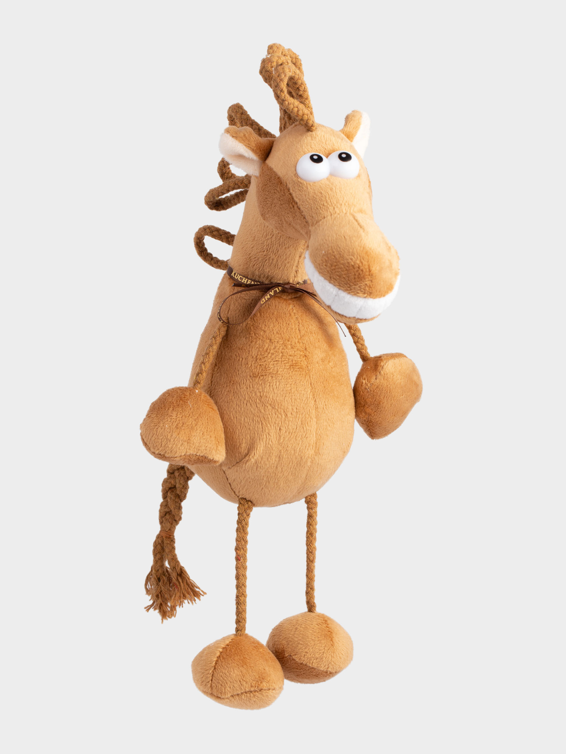 Игрушка, 30 см, мягкая, полиэстер, коричневая, Конь, Horse toy, image-1