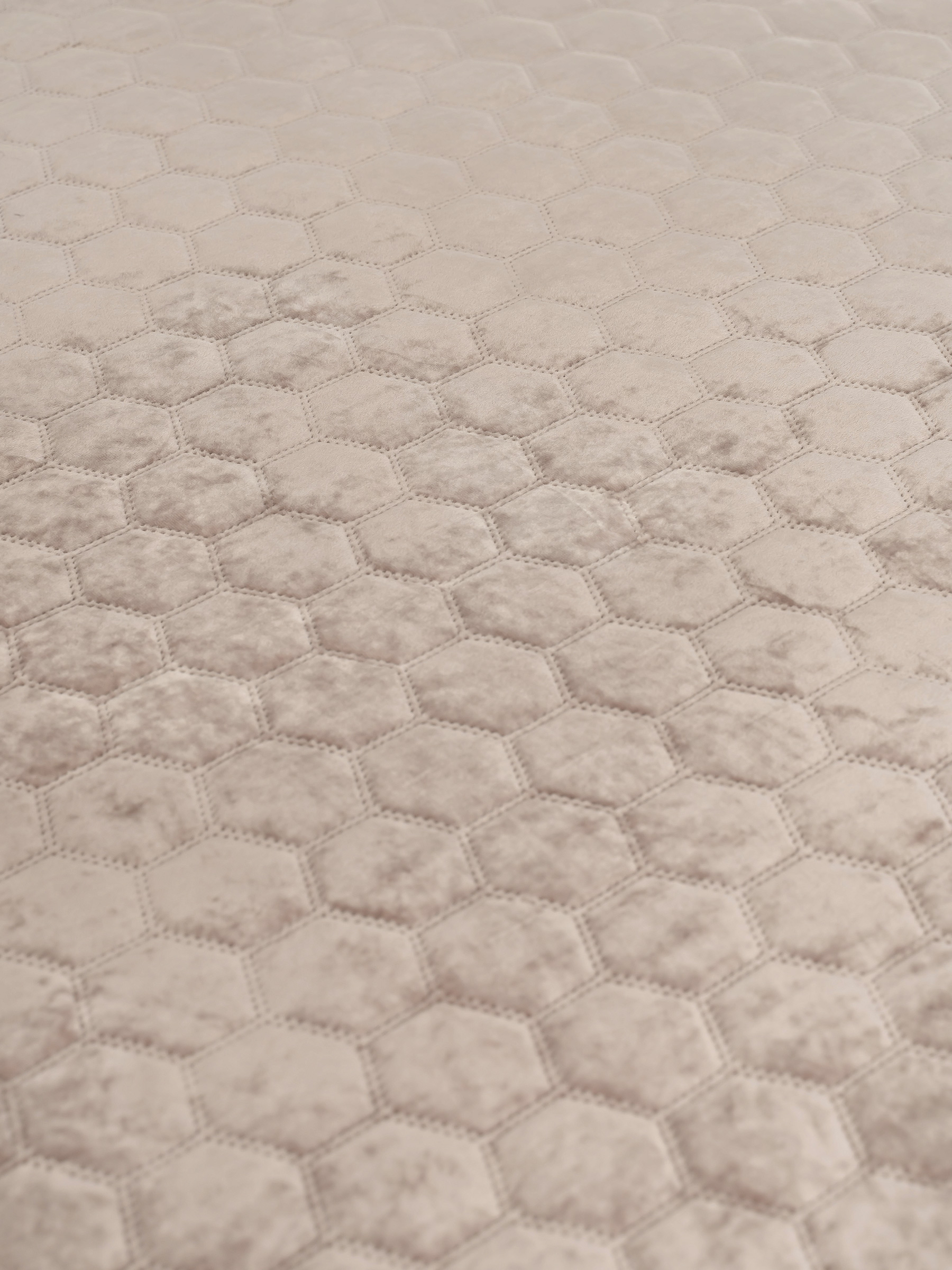 Төсек, 220х240 см, төсеніш, барқыт/микрофибра, қоңыр, Бал, Lion, Stitch velvet, image-3