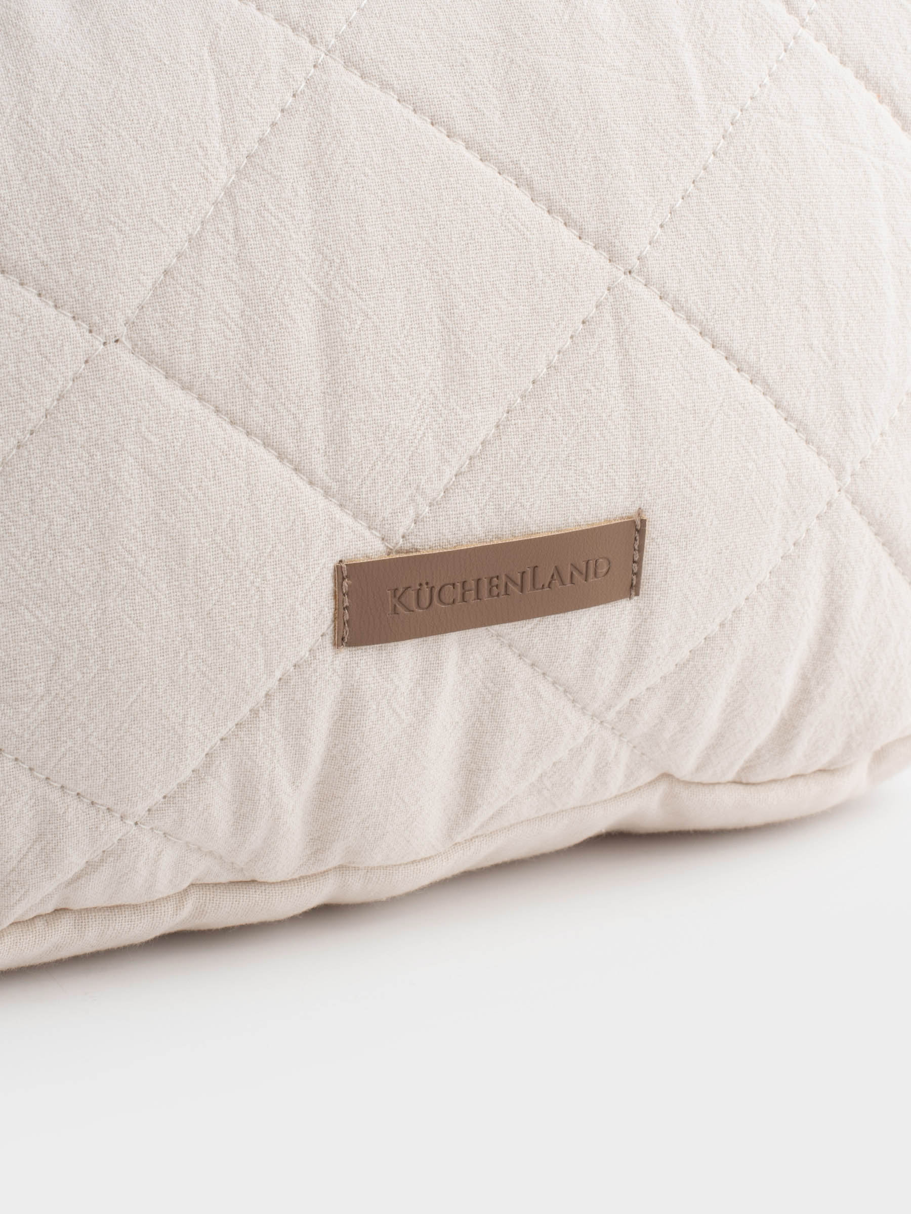 Косметикалық сөмке, 32х18 см, сырылған, мақта, сарғылт-қоңыр, Stitch cotton, image-2