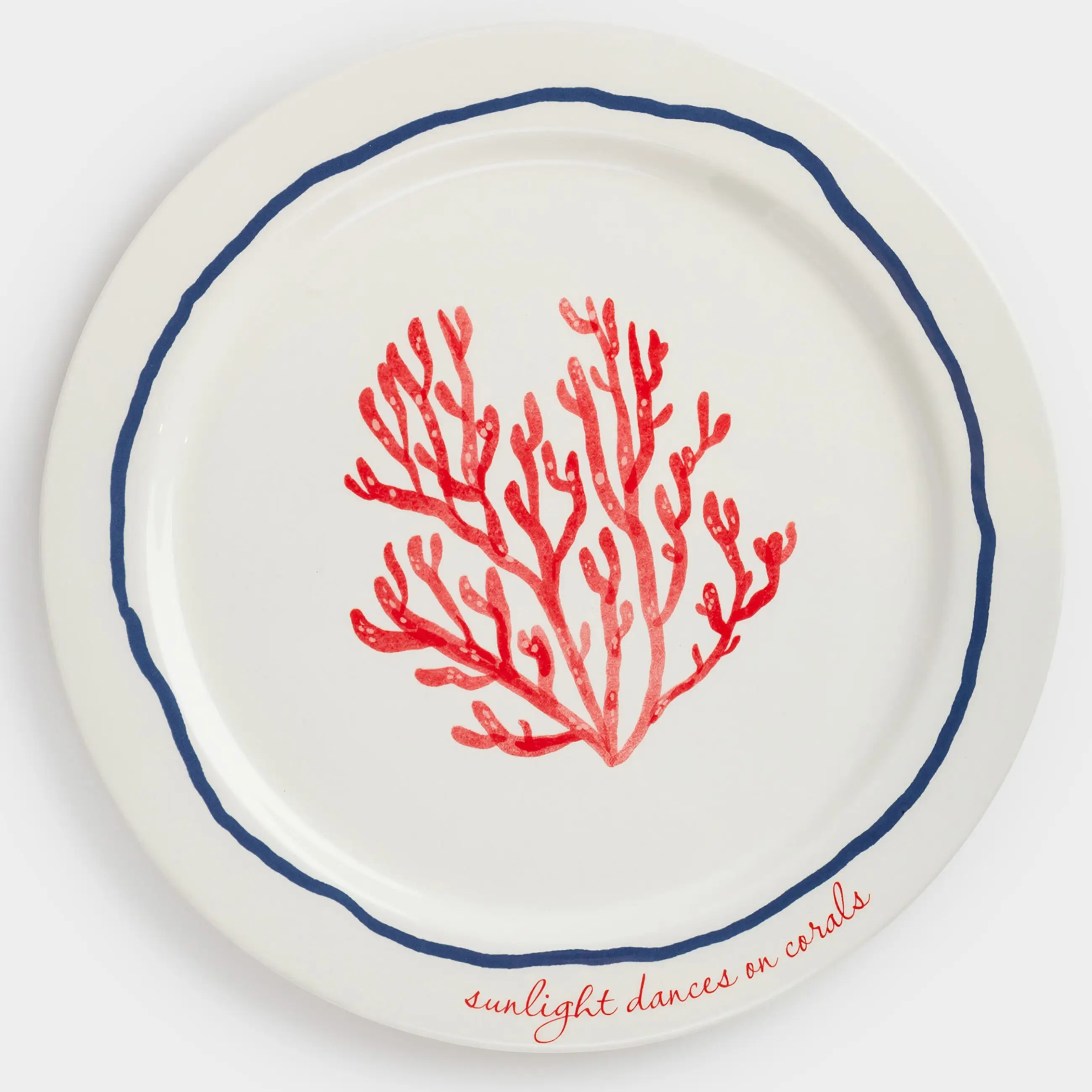 Ыдыс, 28 см, керамика, сүт түстес, Маржан, Coral reef