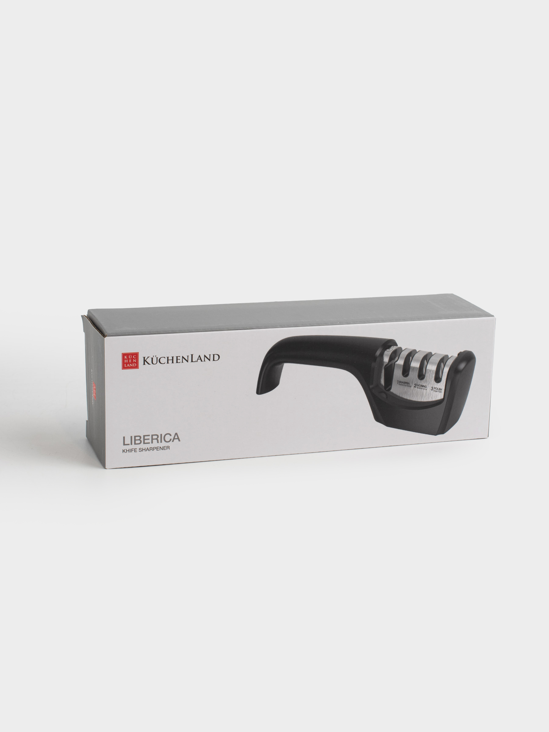 Пышақтарға арналған қайрағыш, 21 см, 3 сатылы/қайраудың 4 түрі, пластик/керамика, қара, Liberica, image-5