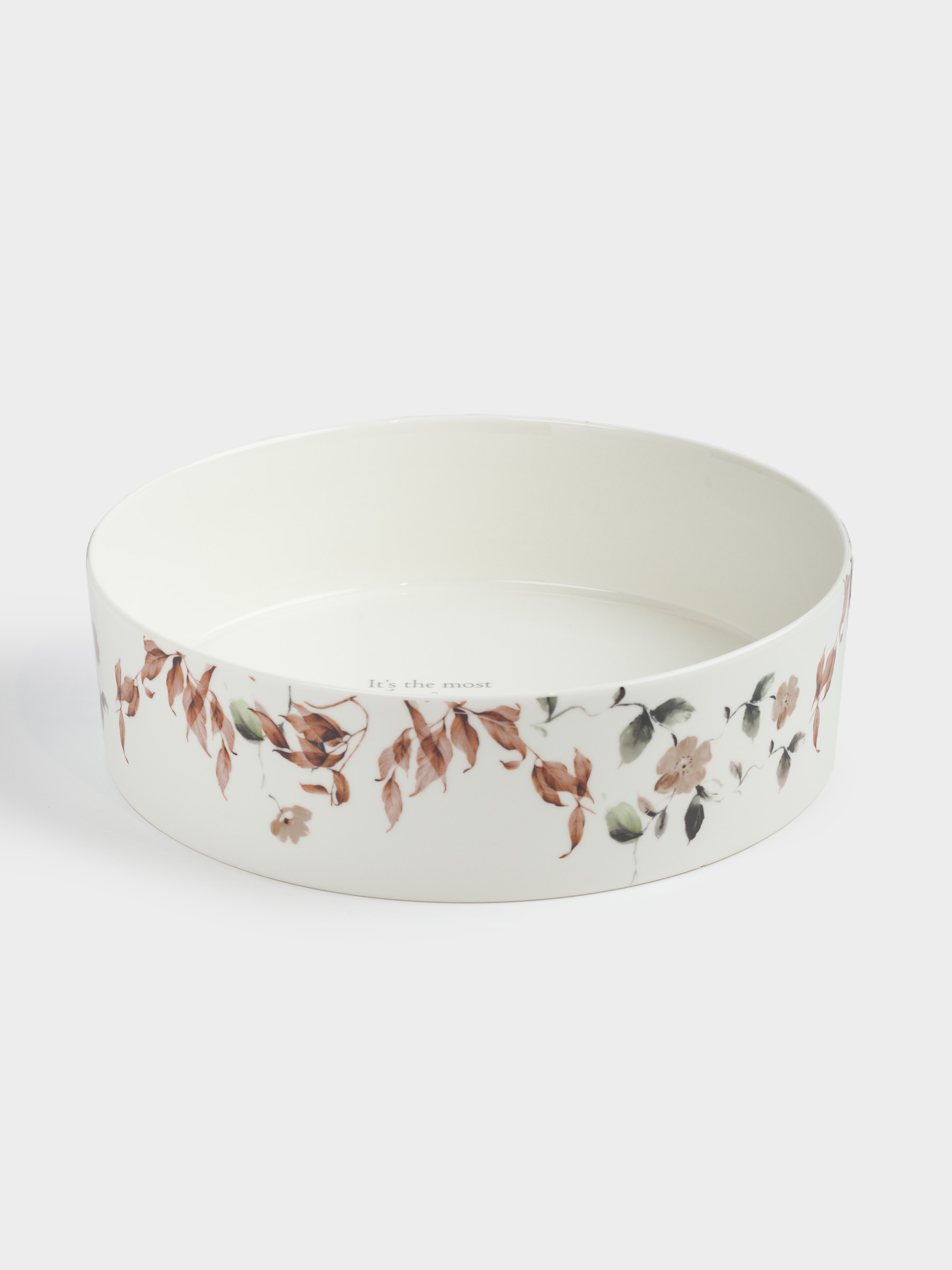 Блюдо, 23х7 см, с бортами, фарфор N, Осенние листья, Refined floral, image-1