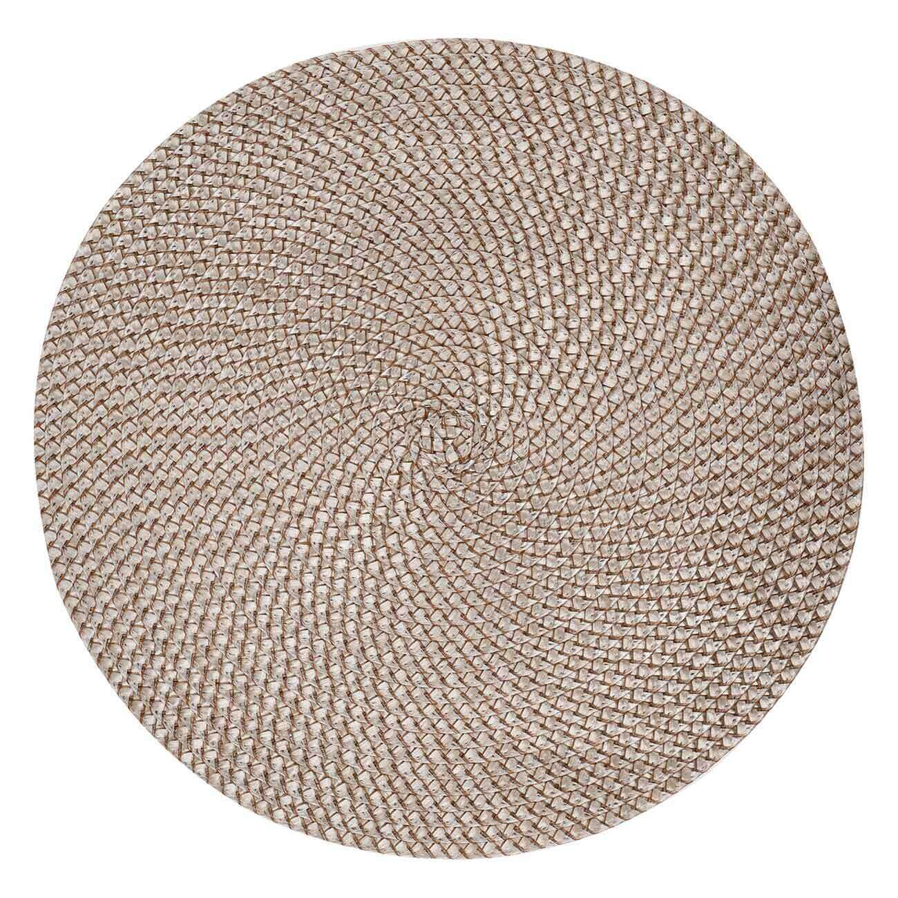 Аспап астындағы майлық, 38 см, полипропилен/ПЭТ, дөңгелек, құм, Circle Braid изображение № 1