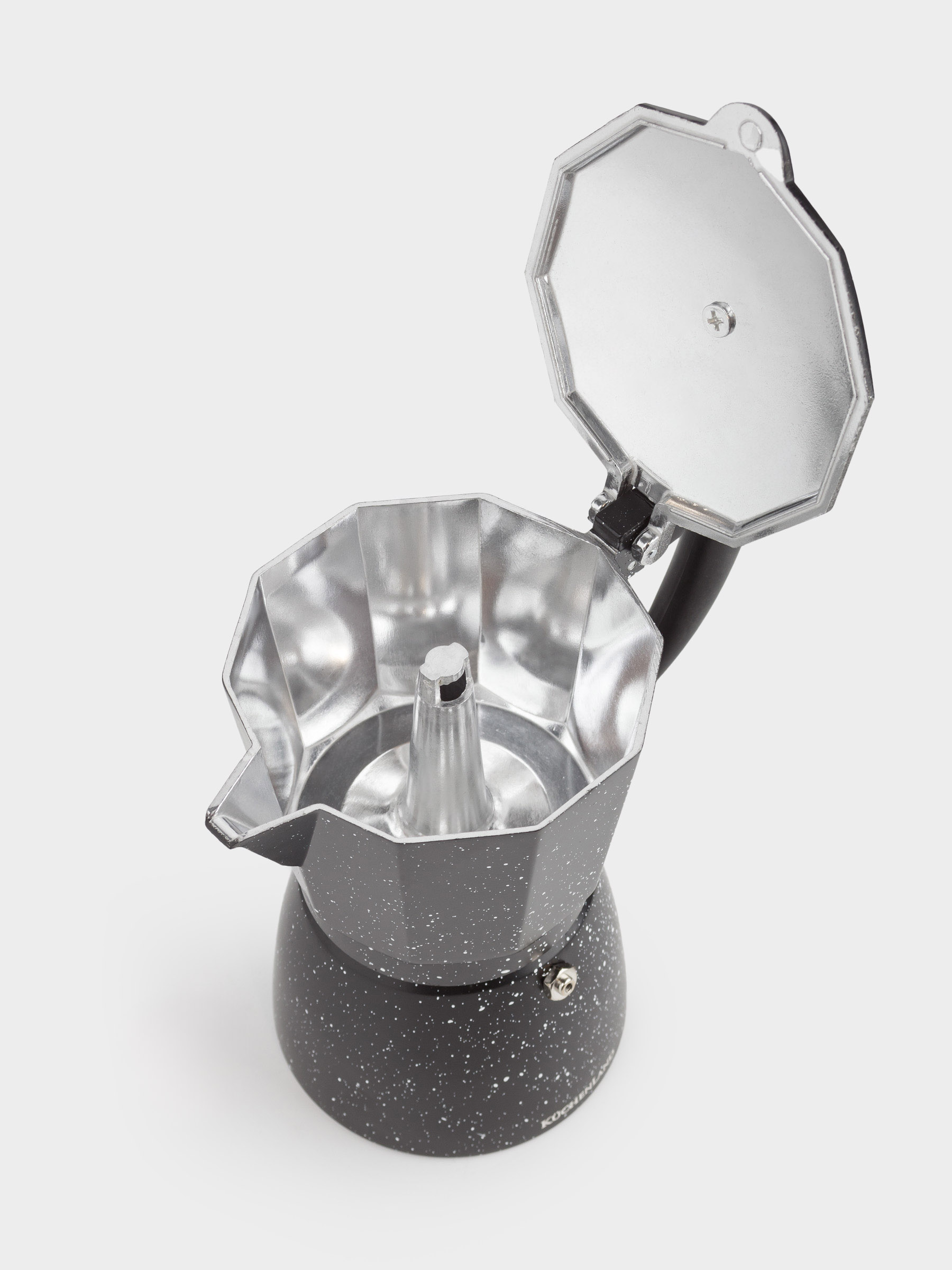 Кофеварка гейзерная, 300 мл, алюминий/пластик, черная, в крапинку, Espresso, image-2