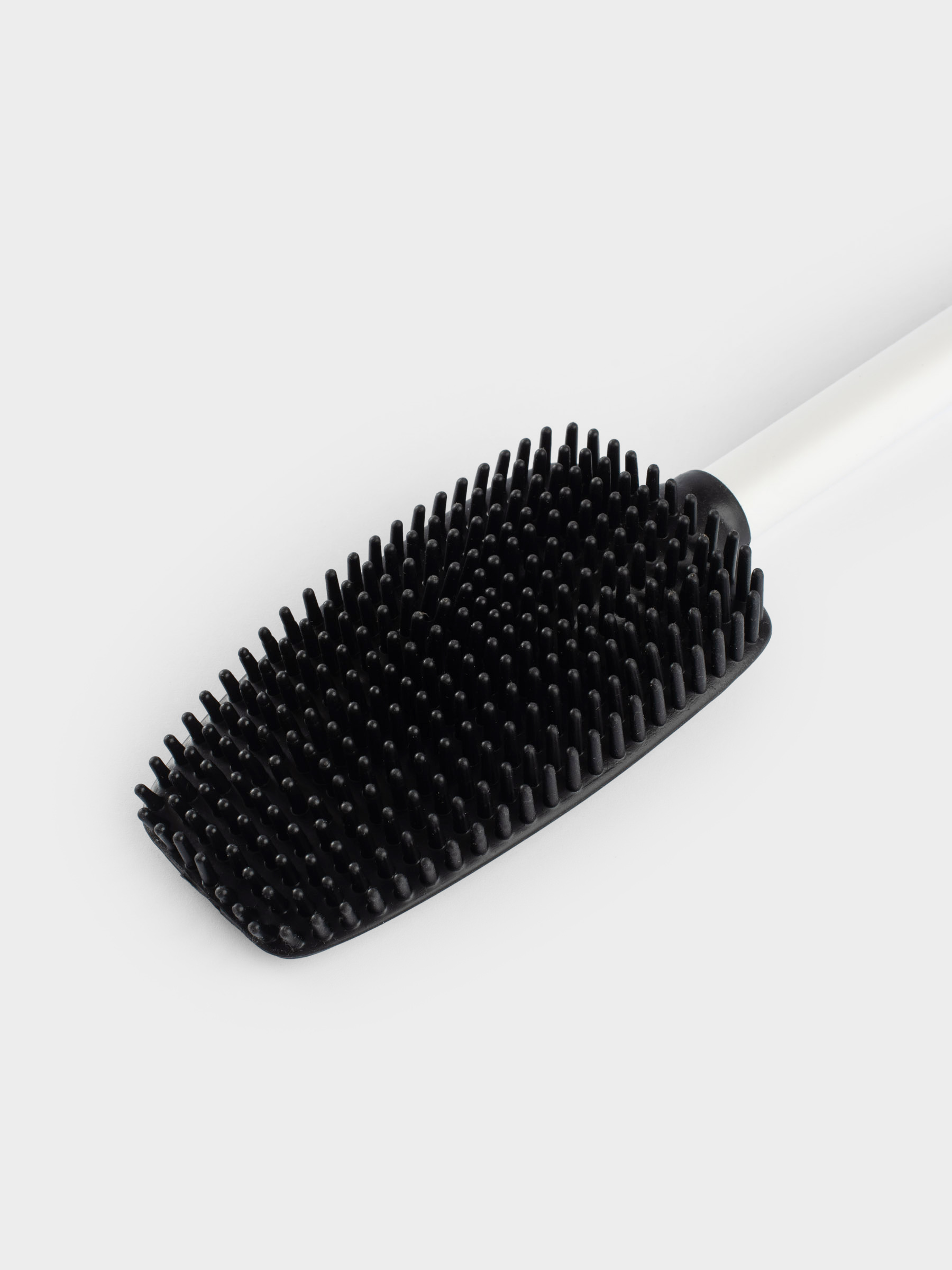 Дәретхана щеткасы, 53 см, тұғыры бар, резеңке/металл, ақ, Vesta, image-3