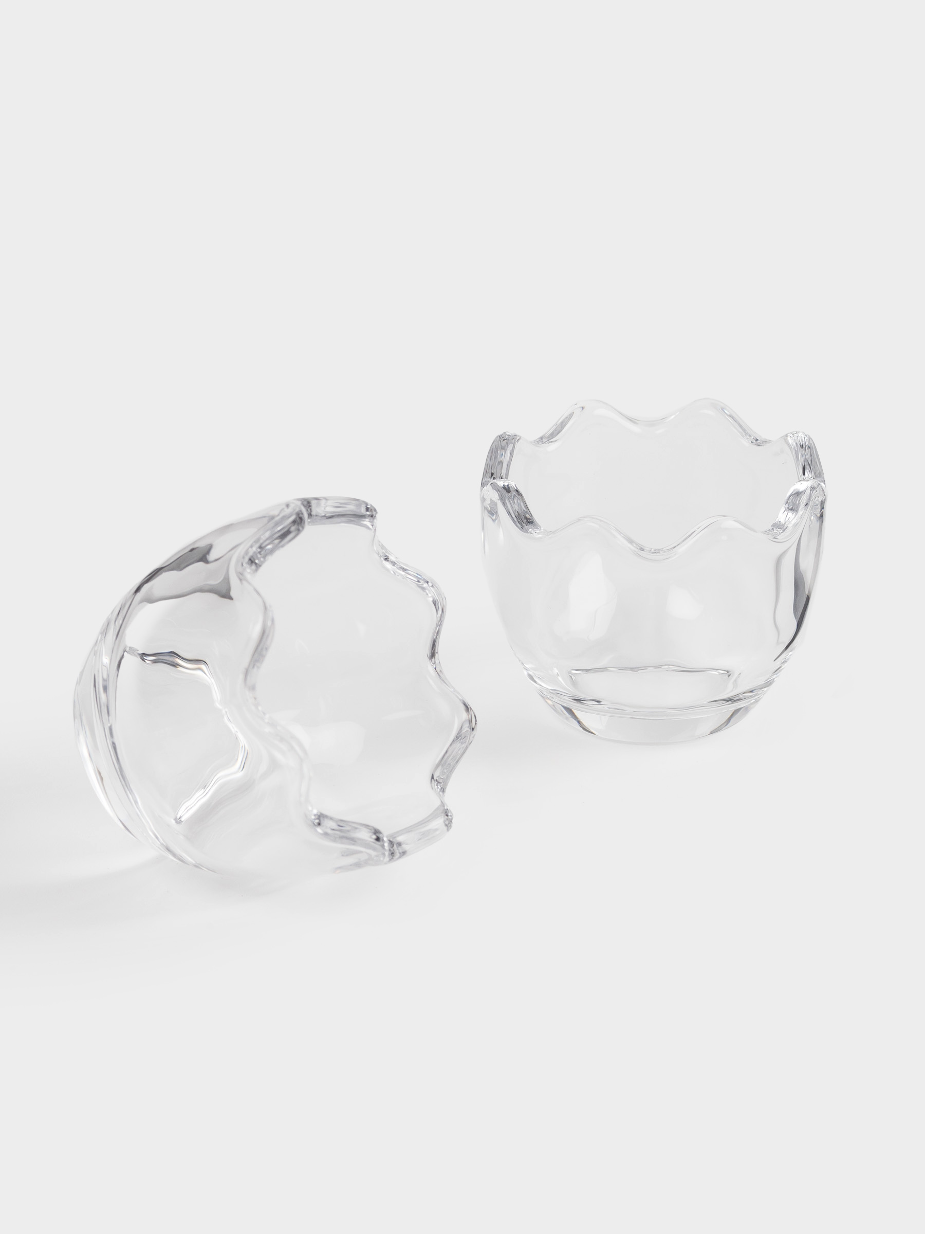 Подставка для яйца, 6 см, 2 шт, стекло, Clear, image-1