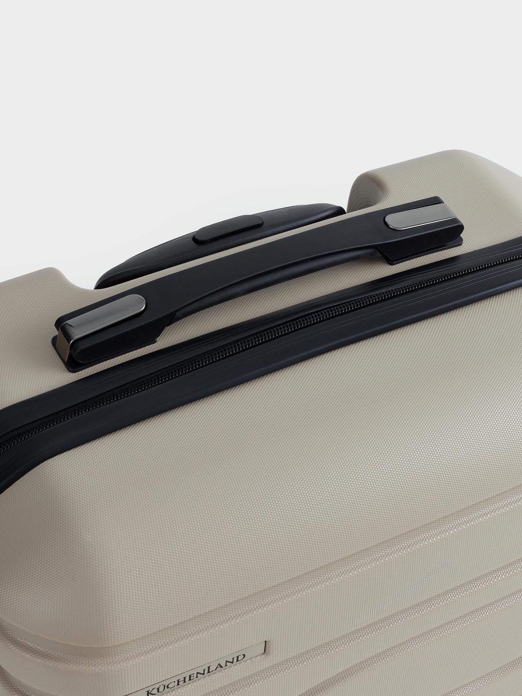 Чемодан S, 39х22х55 см, 2,7 кг, пластик, бежевый, Travel comfort, image-10