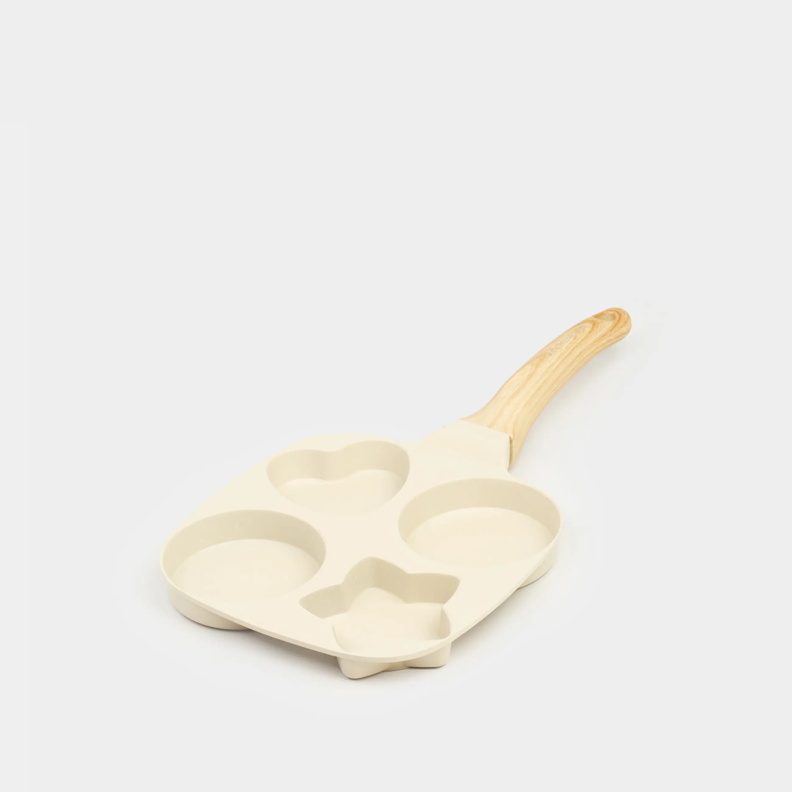 Жұмыртқа мен құймаққа арналған таба, 19 см, 4 бөлім, жабыны бар, алюминий, сарғылт-қоңыр, Пішіндер, Sentimentality