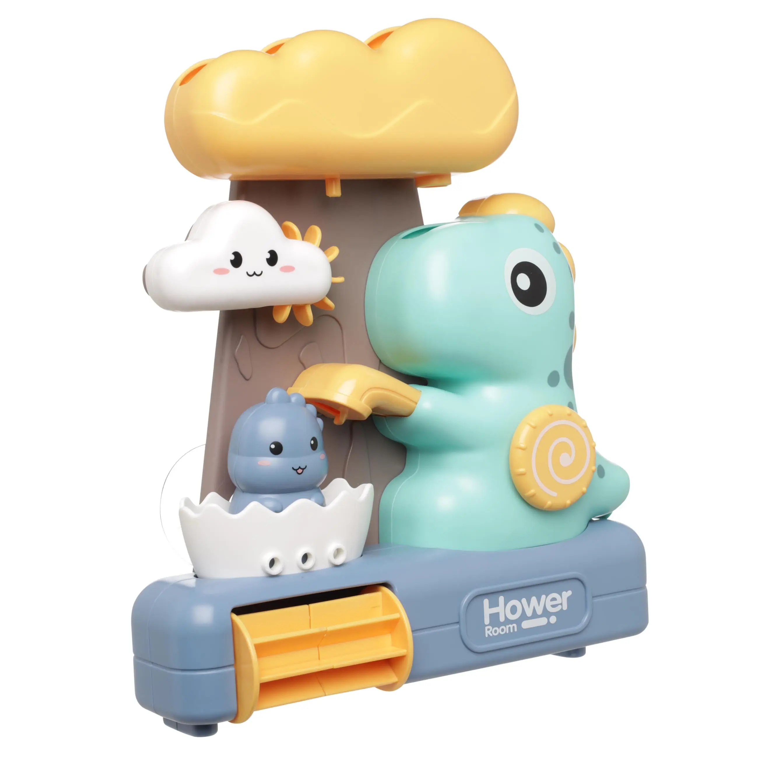 Игрушка для купания, 23x20 см, пластик, цветная, Водяной душ с динозаврами, Dino, image-0