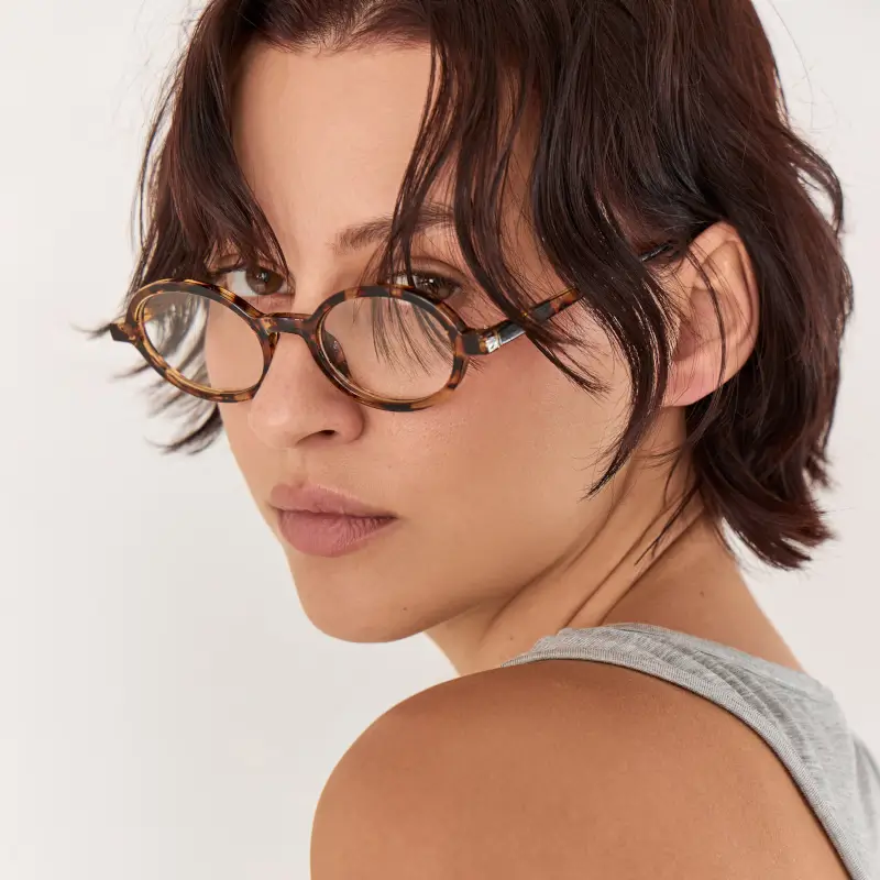 Очки имиджевые, пластик, овальные, черепаховые, Eyewear ,image-0