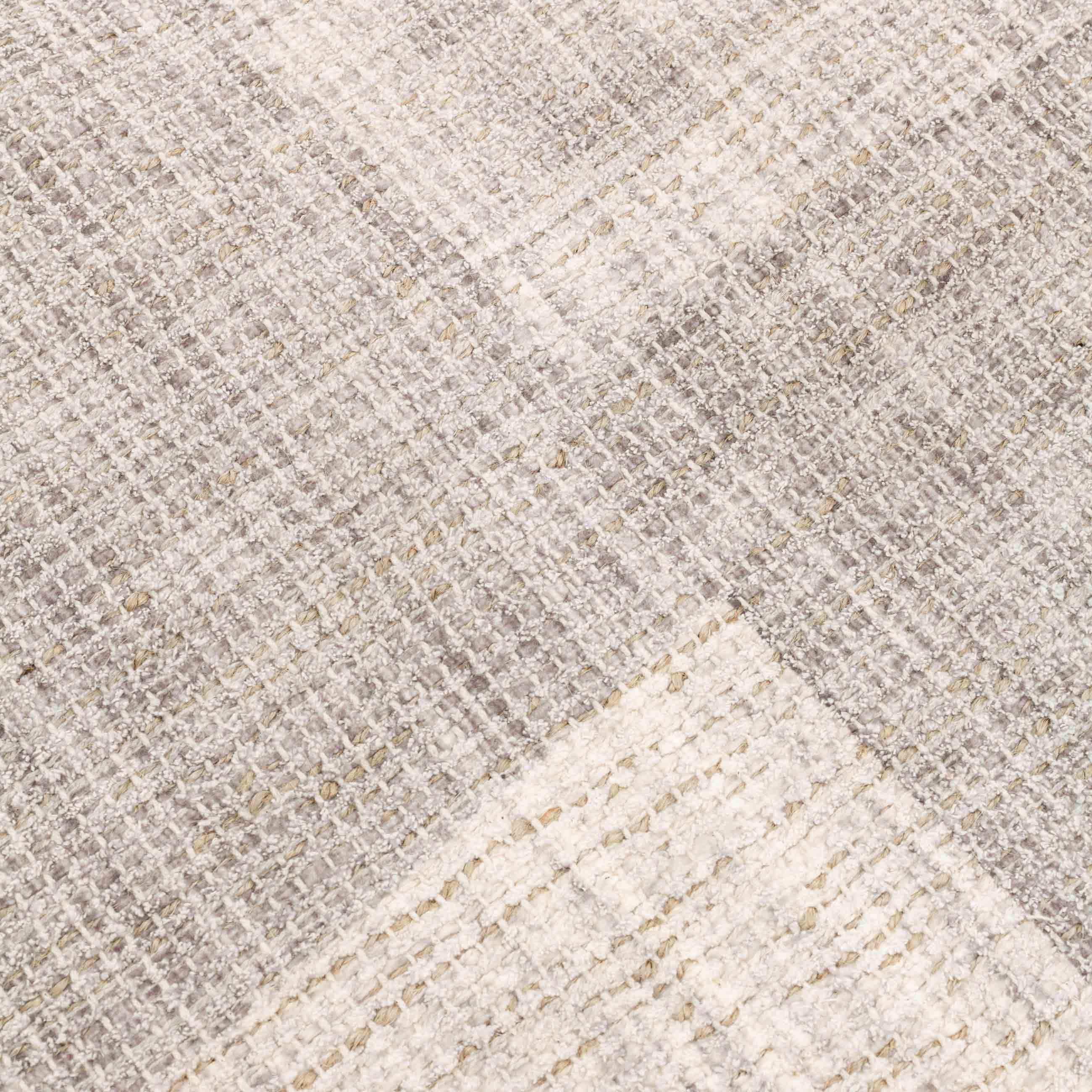 Кілем, 150х200 см, шашағы бар, мақта/джут/полиэстер, сарғылт-қоңыр, Реферат, image-2