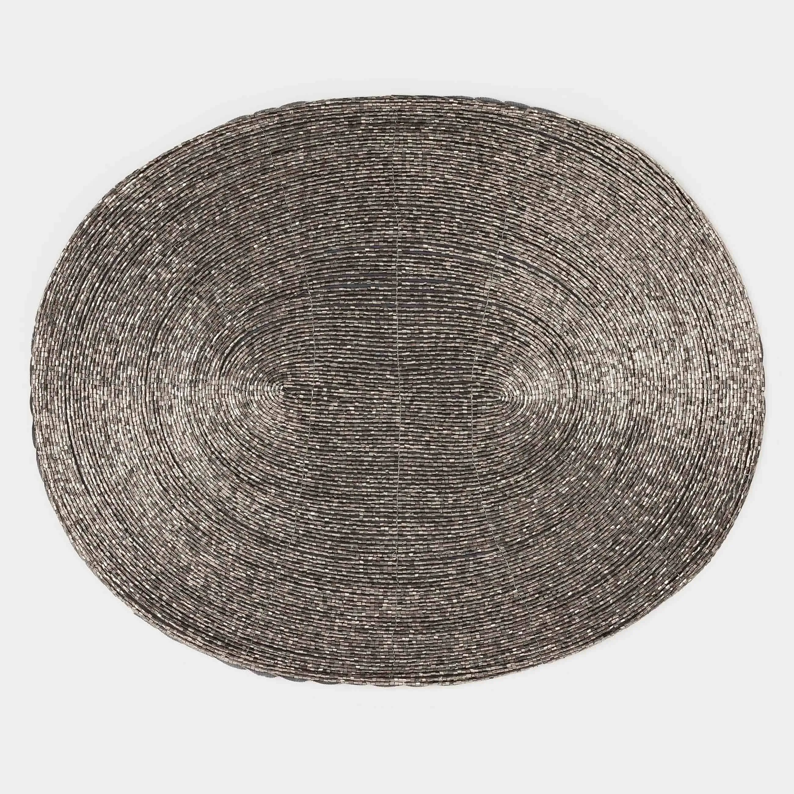 Аспаптарға арналған майлық, 31х41 см, моншақтар, сопақ, қою сұр, Shiny beads