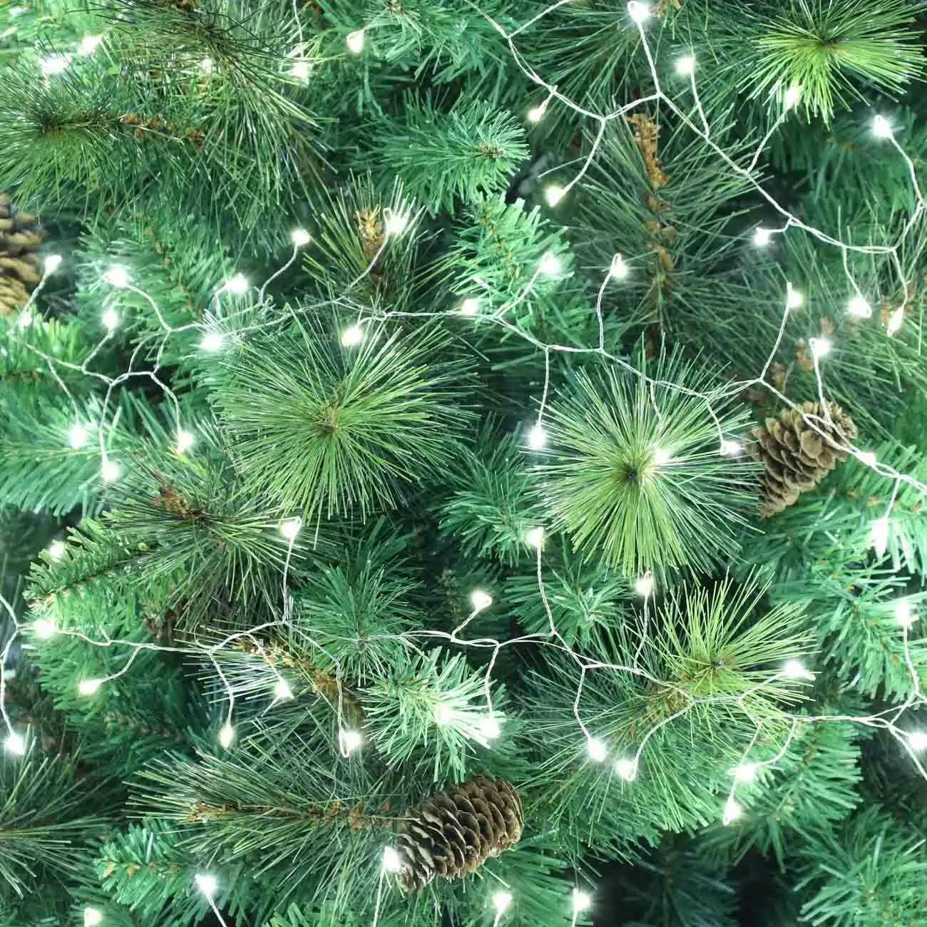 Гирлянда электрическая, 5 м, 300 ламп, 8 режимов, белая, Капли, Christmas, image-0