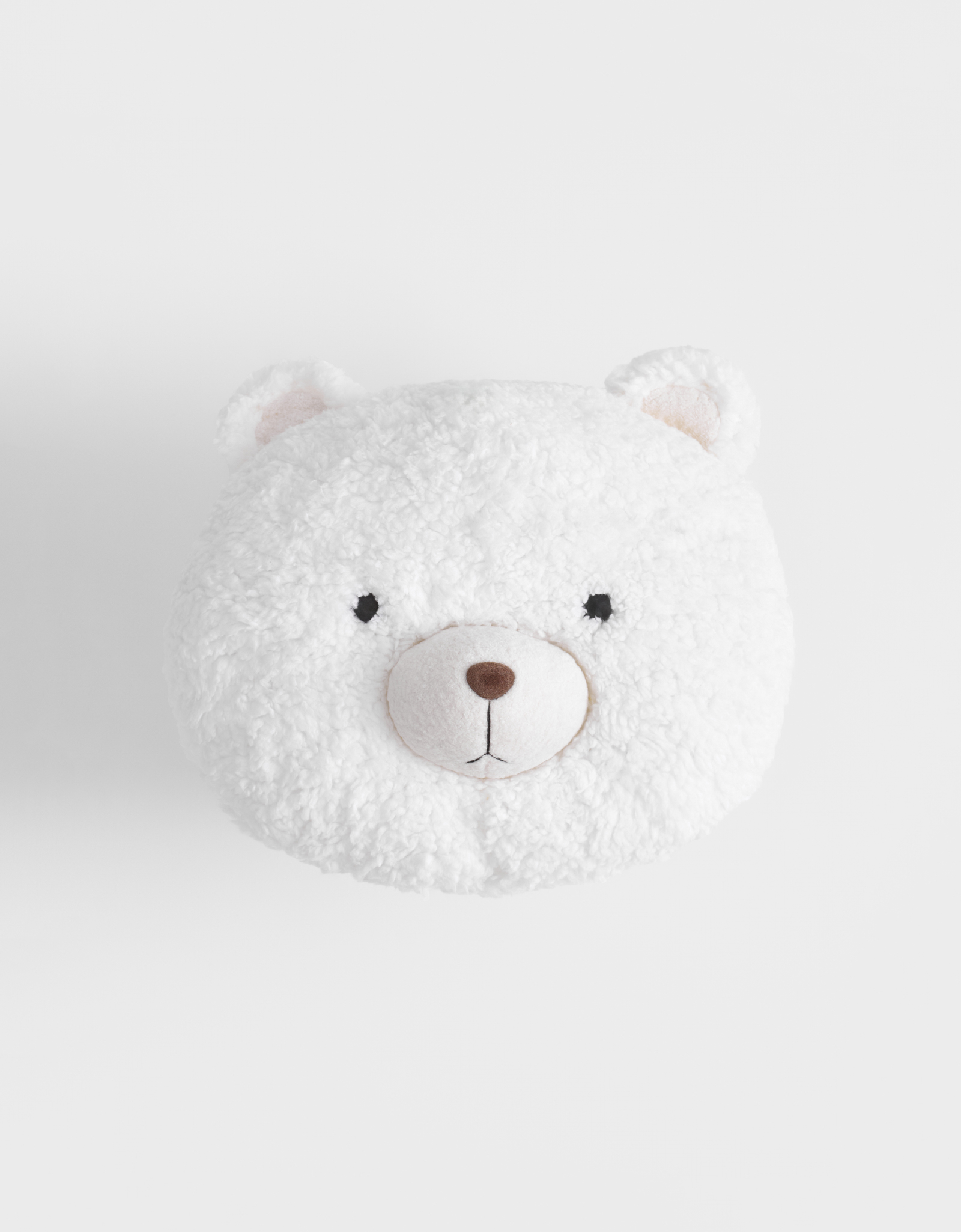 Сәндік жастық, 30х25 см, плюш, ақ, Аю, Bear, image-0