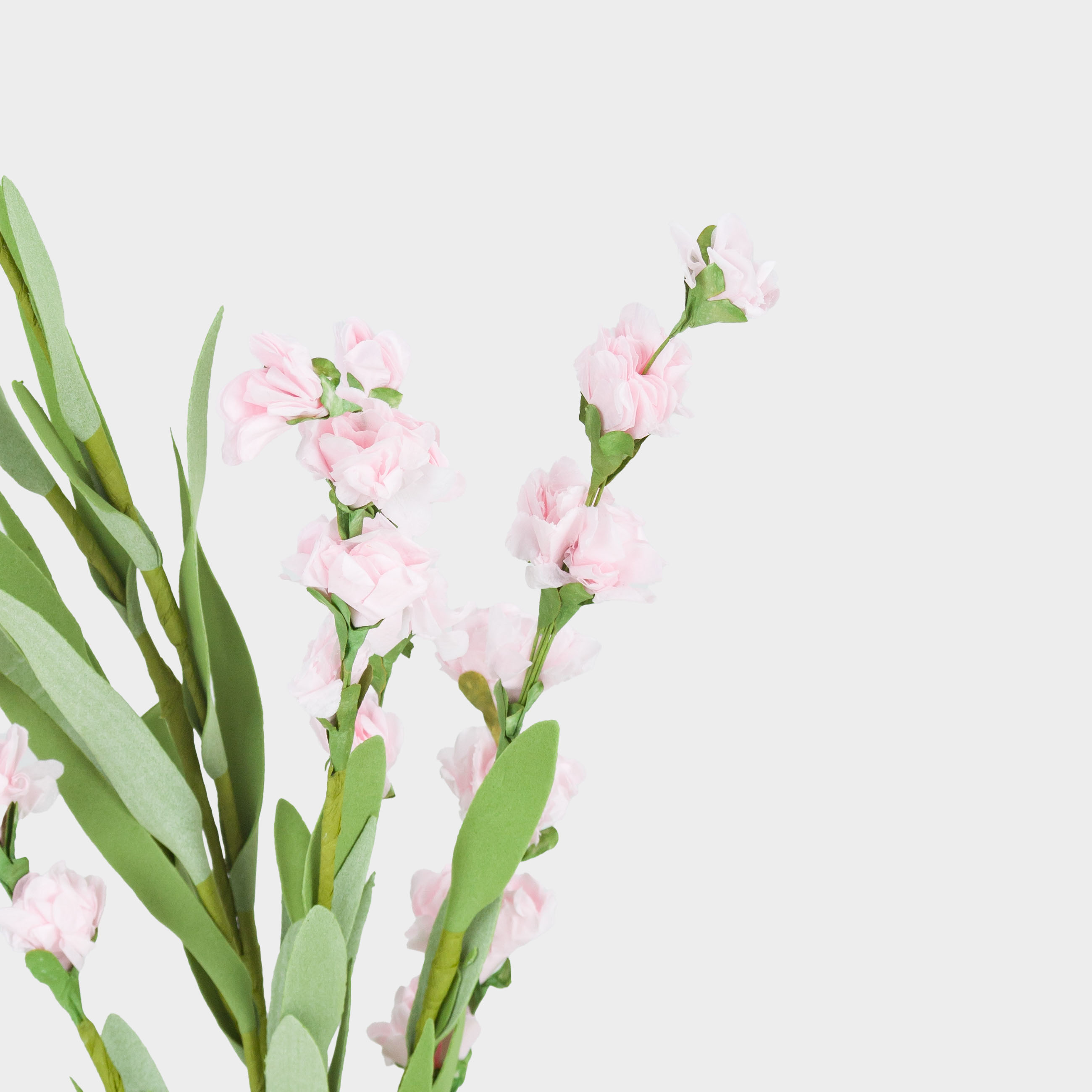 Сәндік бұтақ, 78 см, қағаз/пенопласт, Қызғылт лалагүлдері, Flower garden, image-1