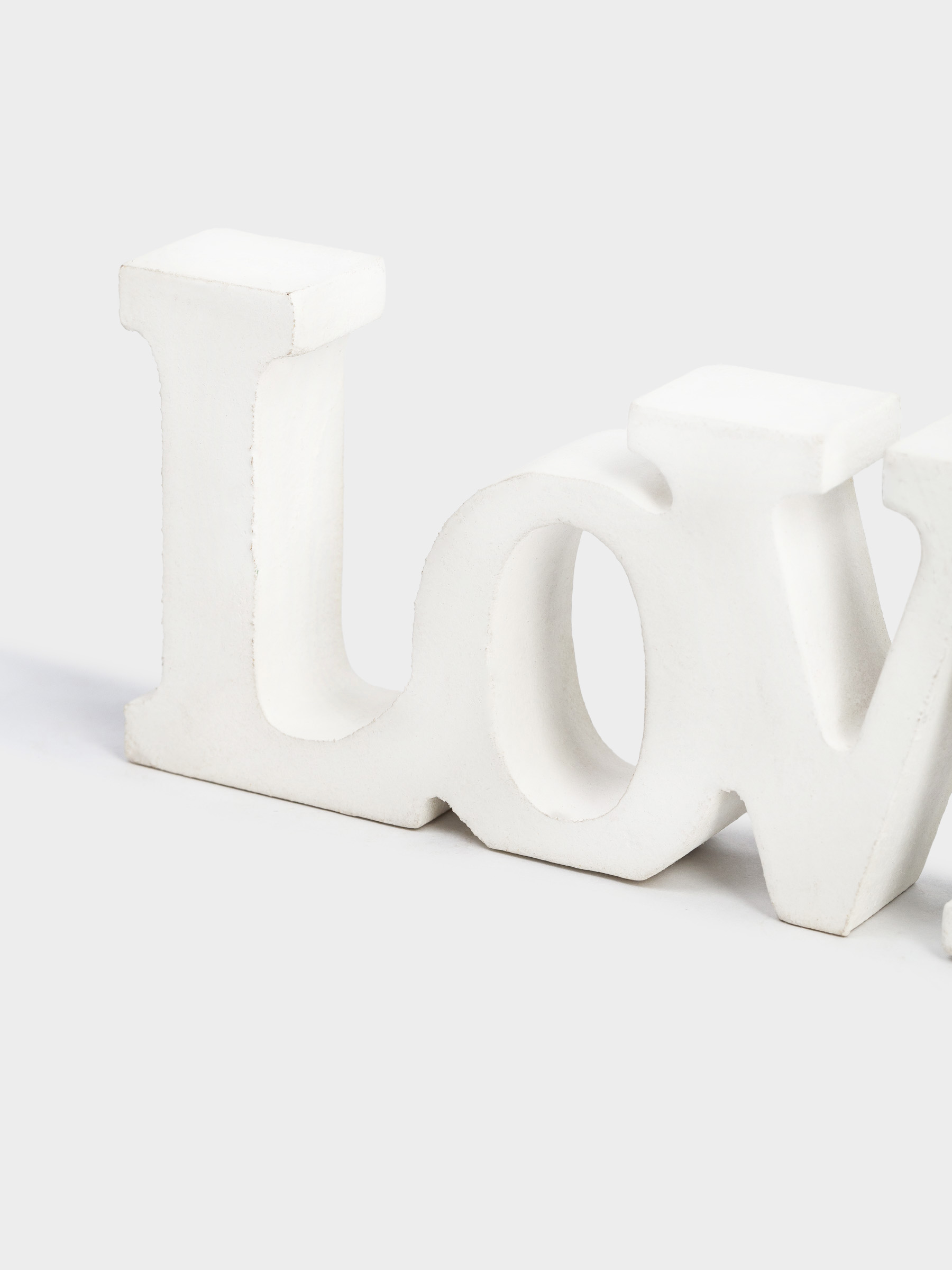 Мүсін, 14х6 см, ағаш, ақ, Love, image-3
