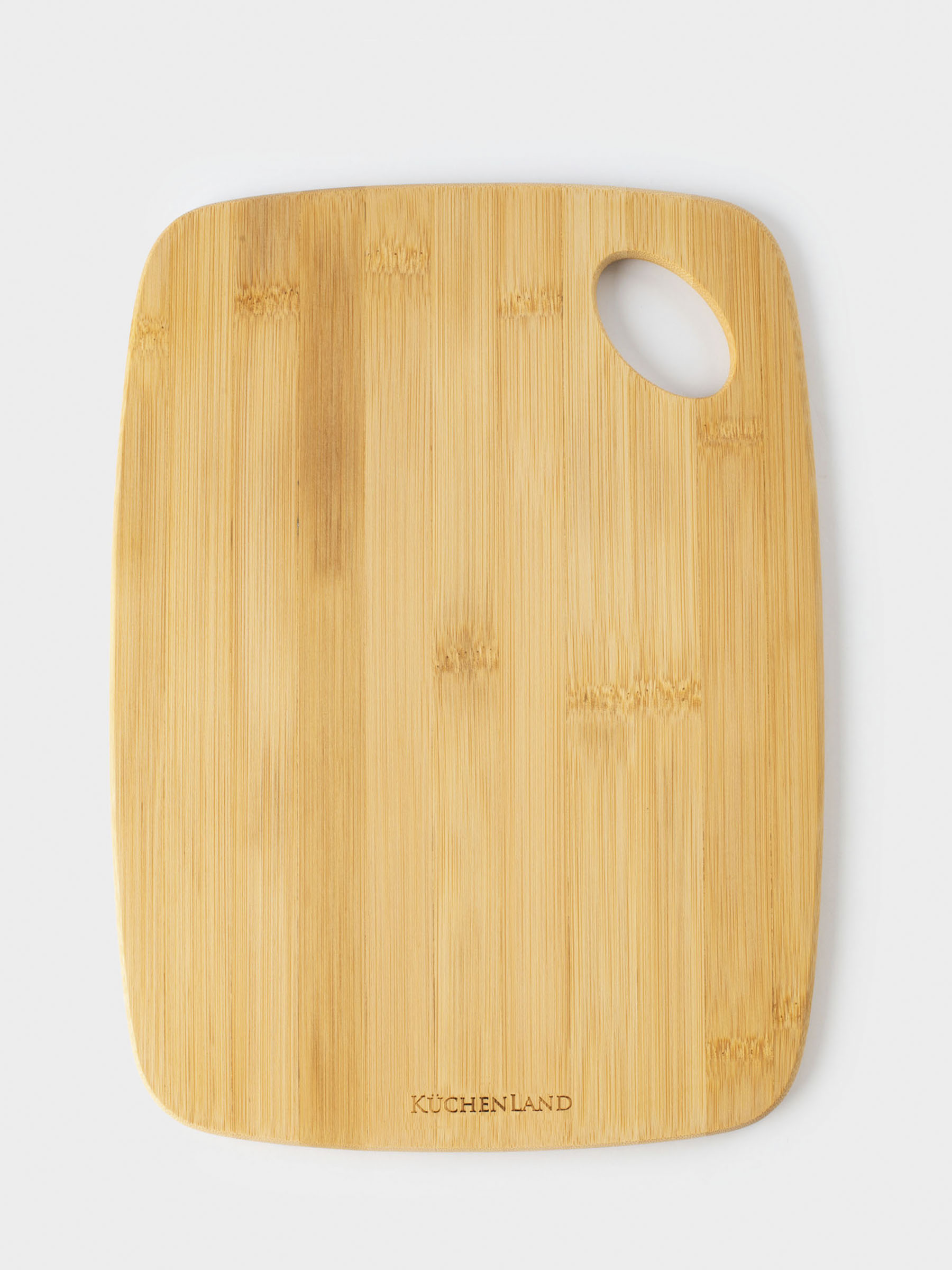 Кесу тақтасы, 30х22 см, тікбұрышты, дөңгелек, бамбук, Bamboo, image-0