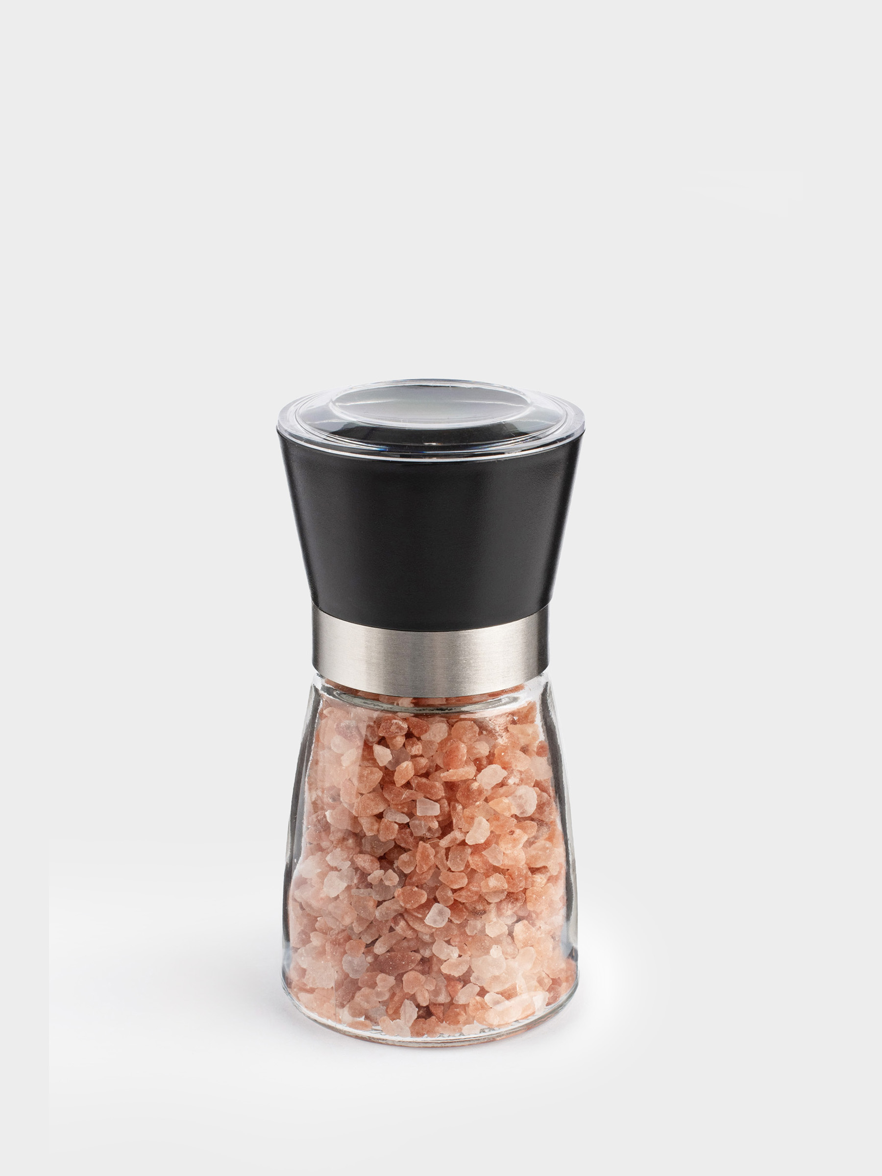 Мельница для специй 13 см, механическая, стекло, Розовая соль, Seasoning BBQ, image-2