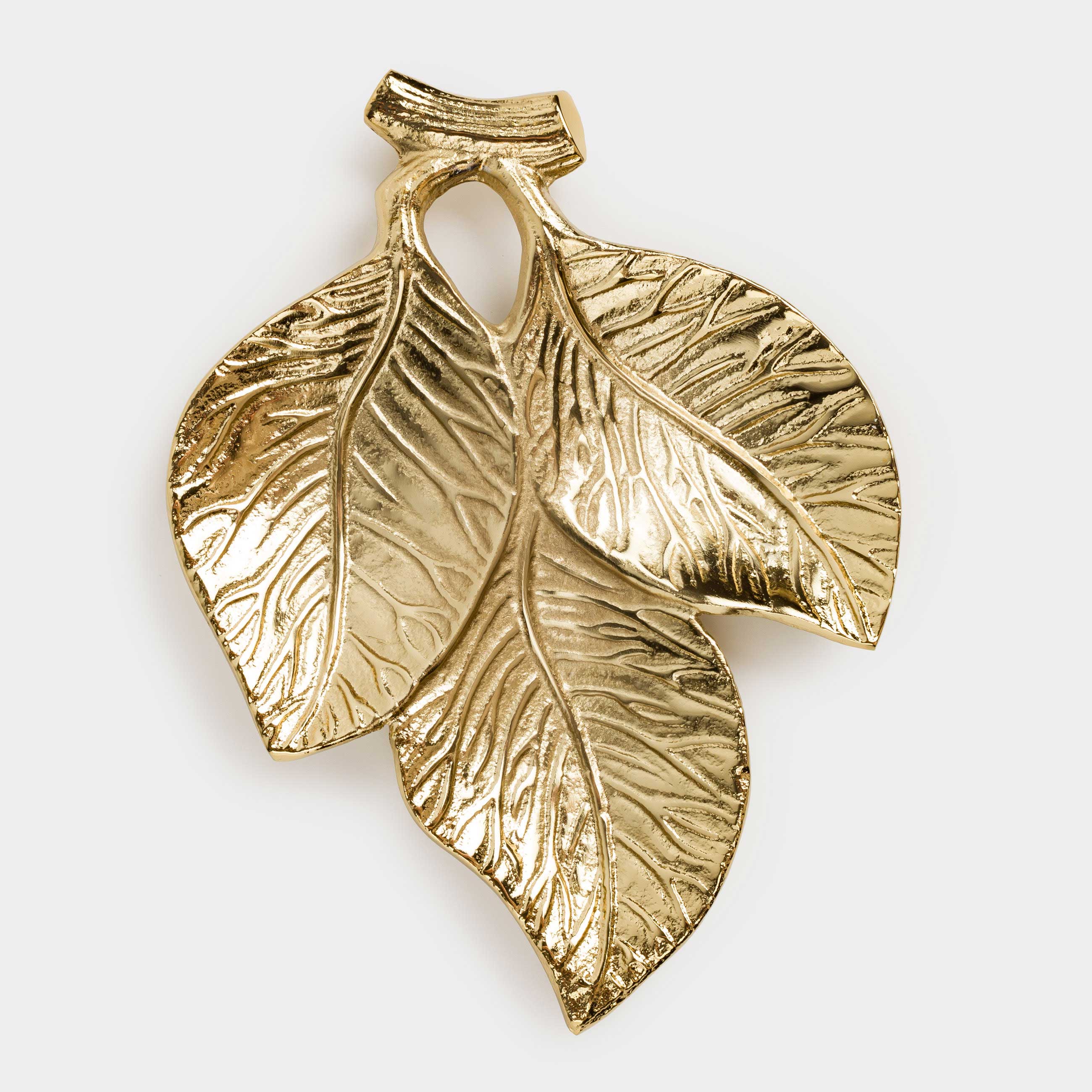 Менажница, 24х18 см, 3 отд, металл, золотистая, Листья, Fantastic gold, image-3