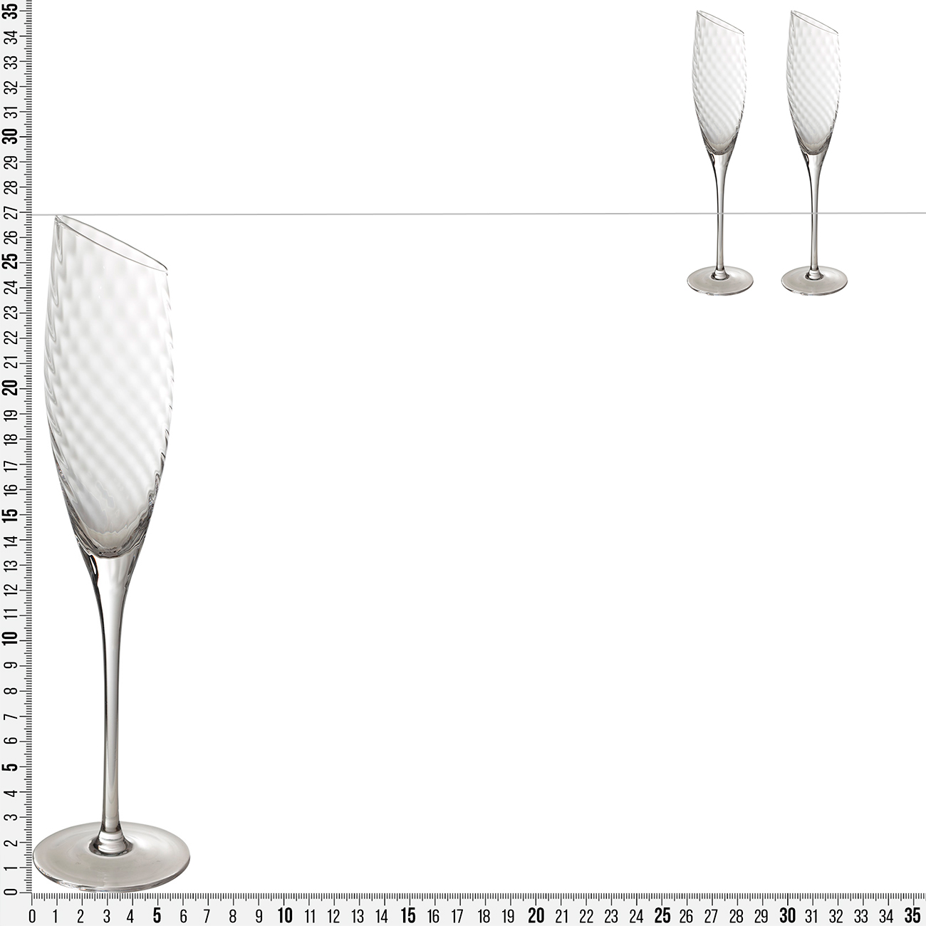 Шампан шыны, 170 мл, 2 дана, шыны, Charm V изображение № 3