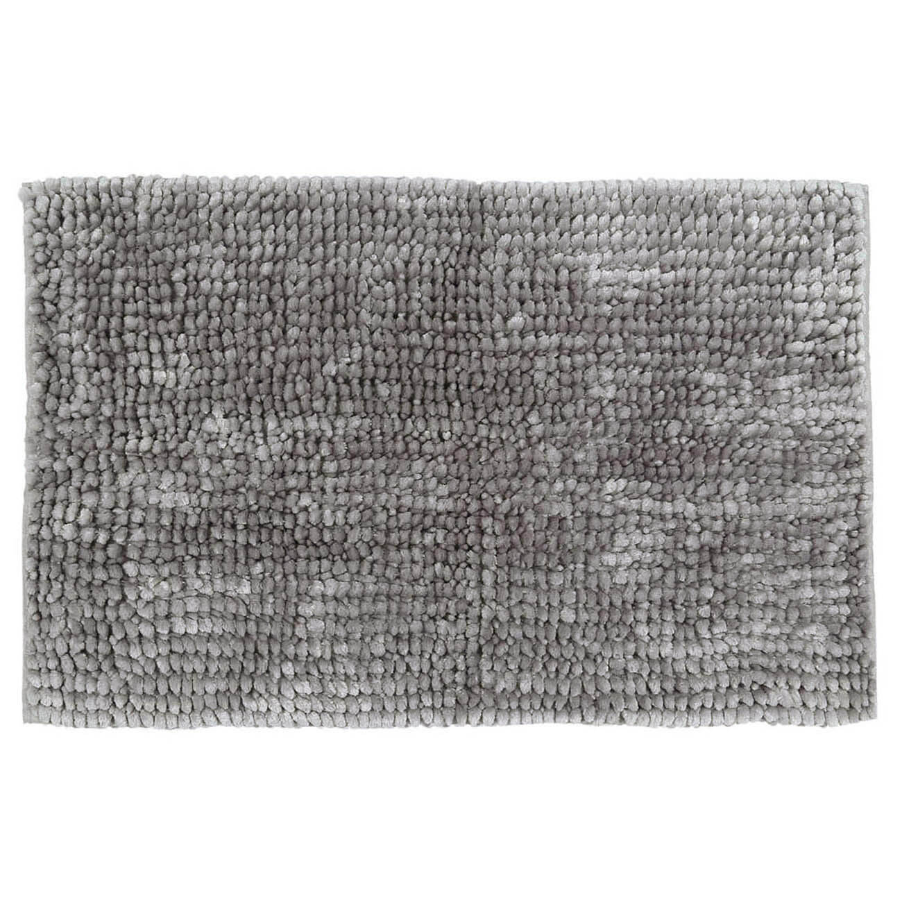 Коврик, 65х100 см, противоскользящий, полиэстер, светло-серый, Fluff изображение № 1