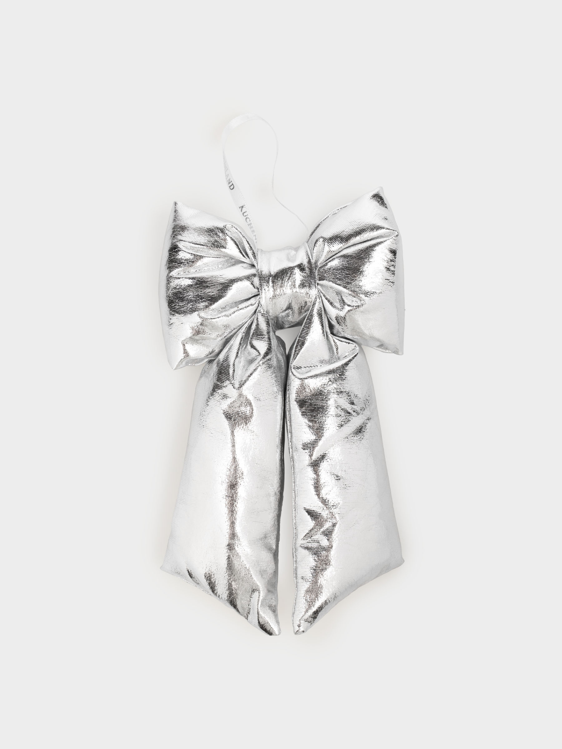 Украшение декоративное, 20 см, полиэстер, серебристое, Бант, Vogue bow, image-0