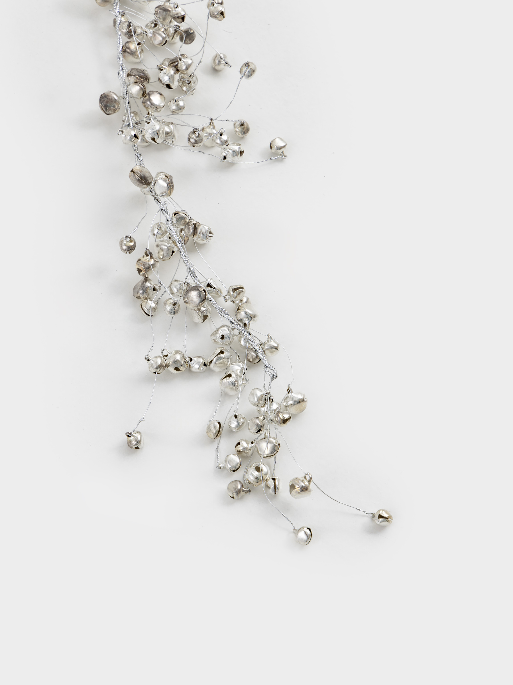 Гирлянда декоративная, 1,5 м, металл, Серебристые бусины, Balls decor, image-2