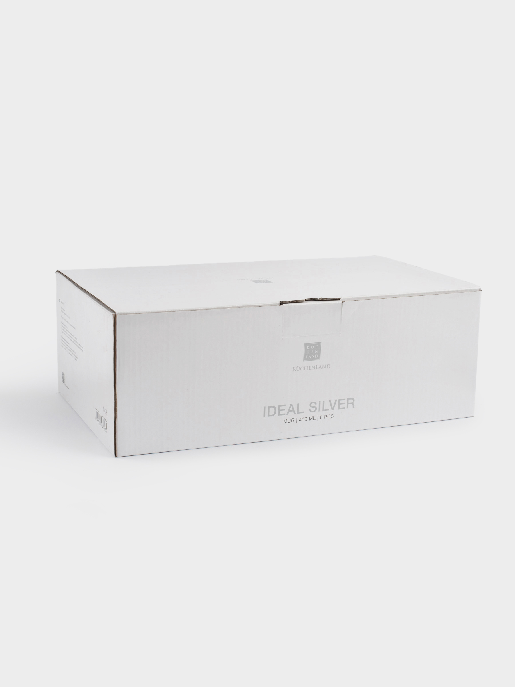 Саптыаяқ, 450 мл, 6 дана, фарфор F, ақ, Ideal silver, image-6
