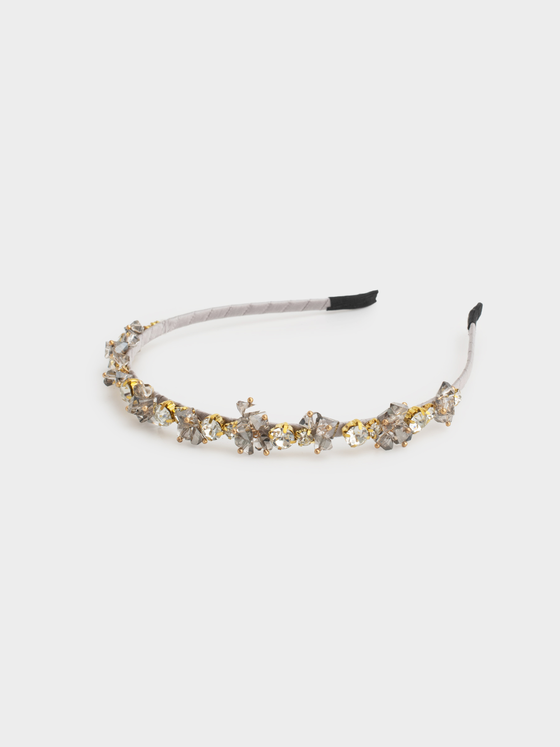 Тоғыншақ, 17х15 см, шыны/металл, күміс түстес, Кристалдар, Hair crystal, image-3