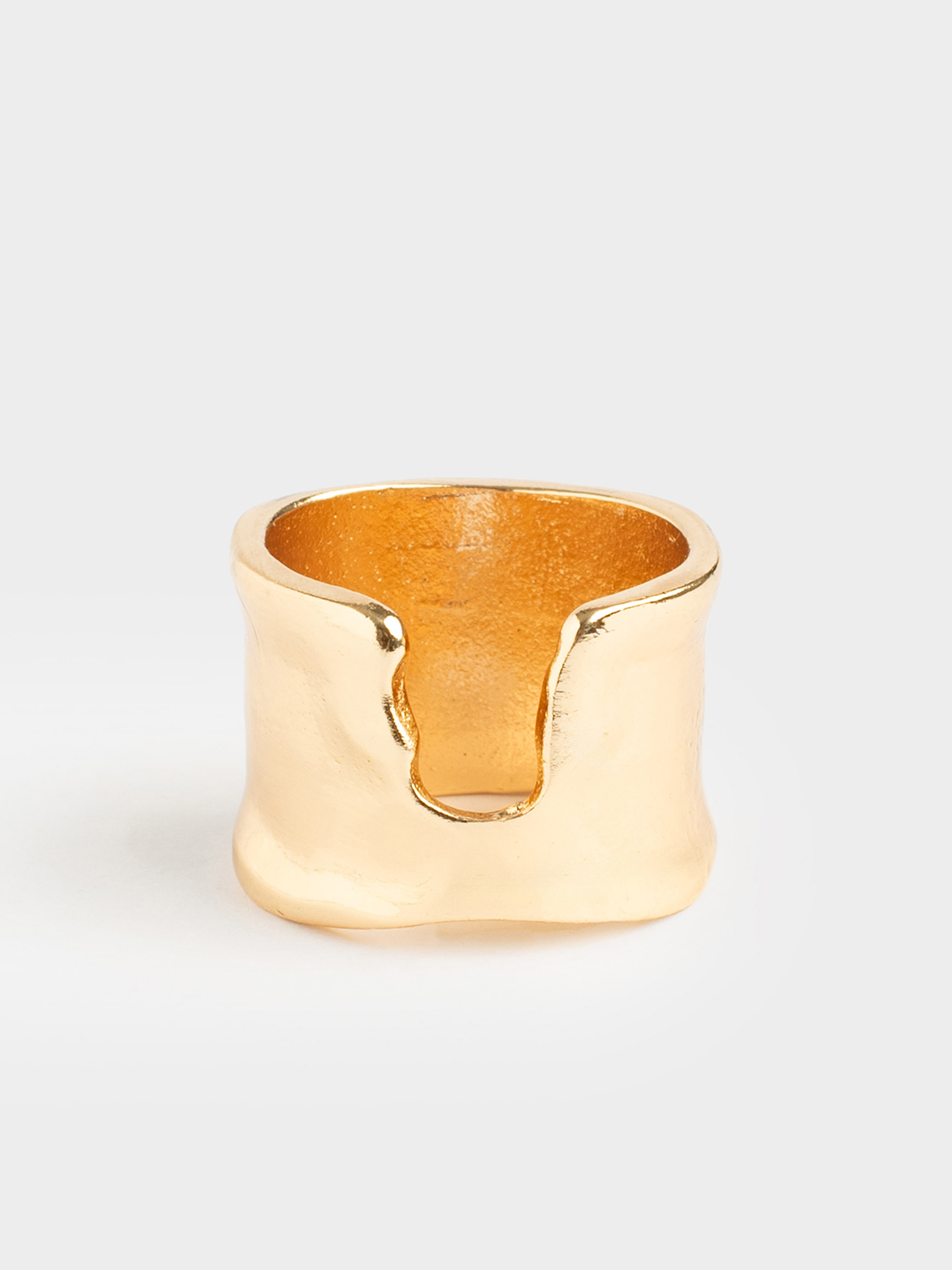 Сақина, 2 см, бір өлшемді, металл, алтын, Jewelry, image-4