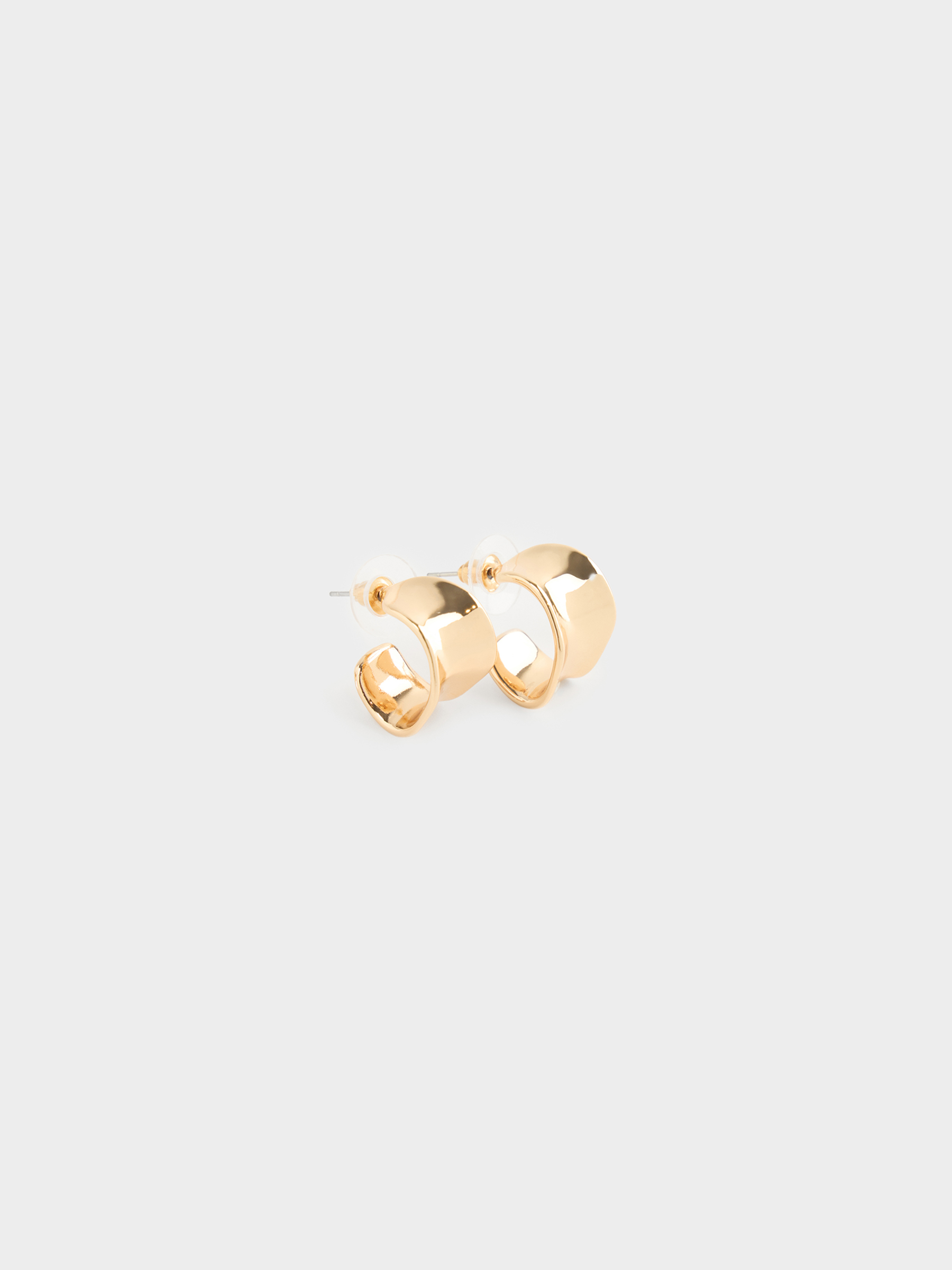 Пусет сырғалары, 2 см, 2 дана, металл, алтын, Jewelry, image-1