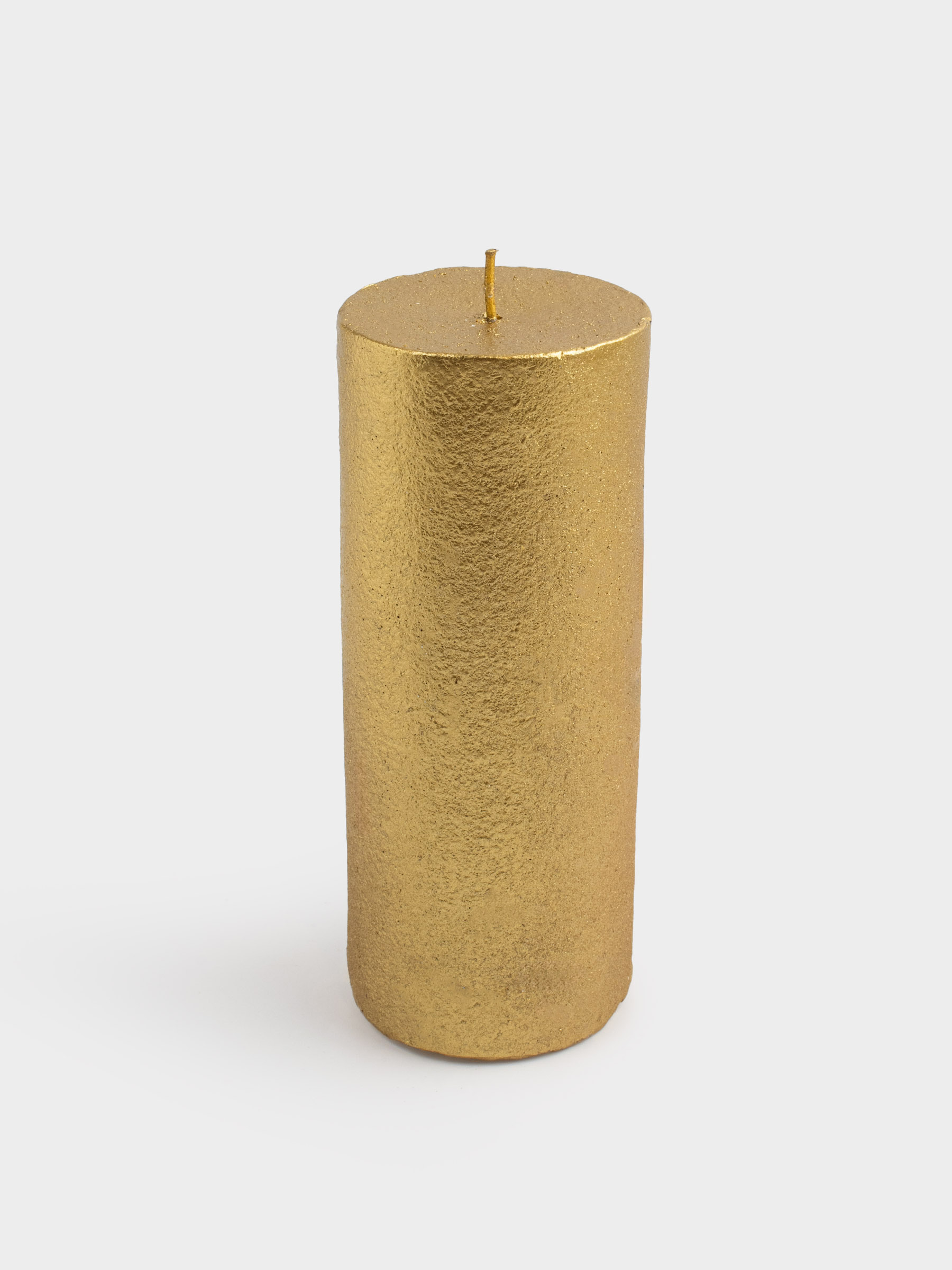 Шам, 6х15 см, цилиндрлік, алтын түстес, Бұғы, Deer candle, image-1