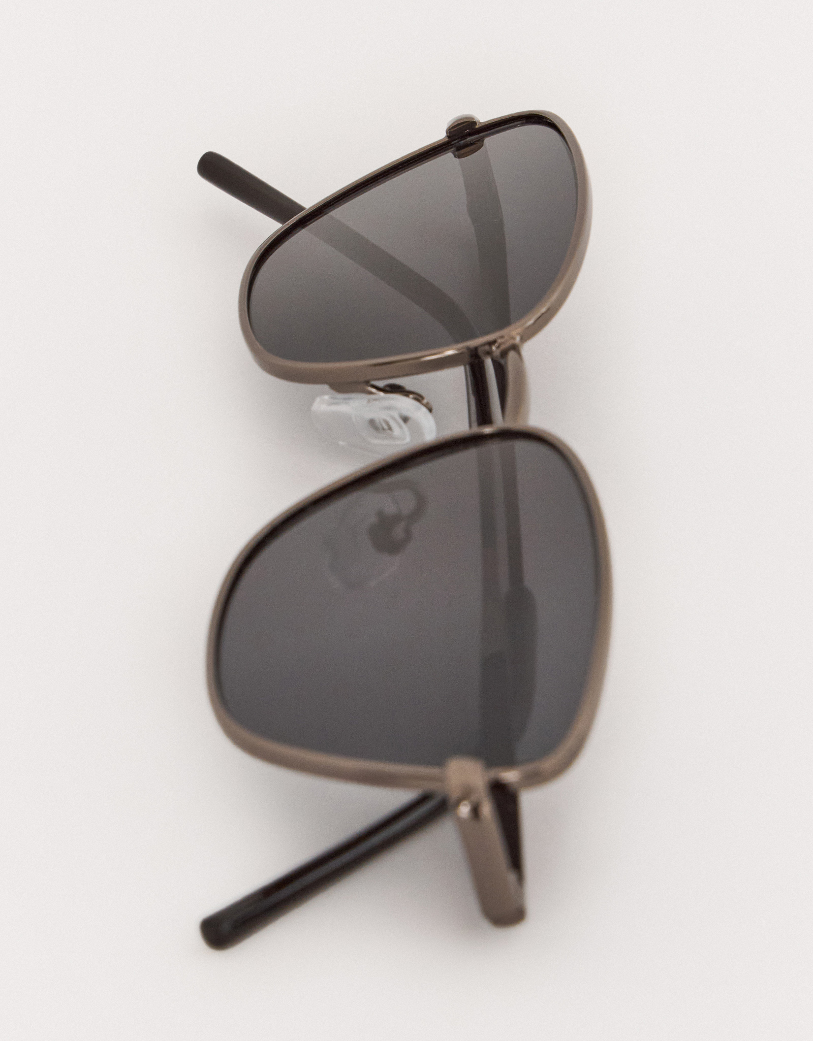 Очки солнцезащитные, металл/пластик, черные, Кошачий глаз, Eyewear, image-2