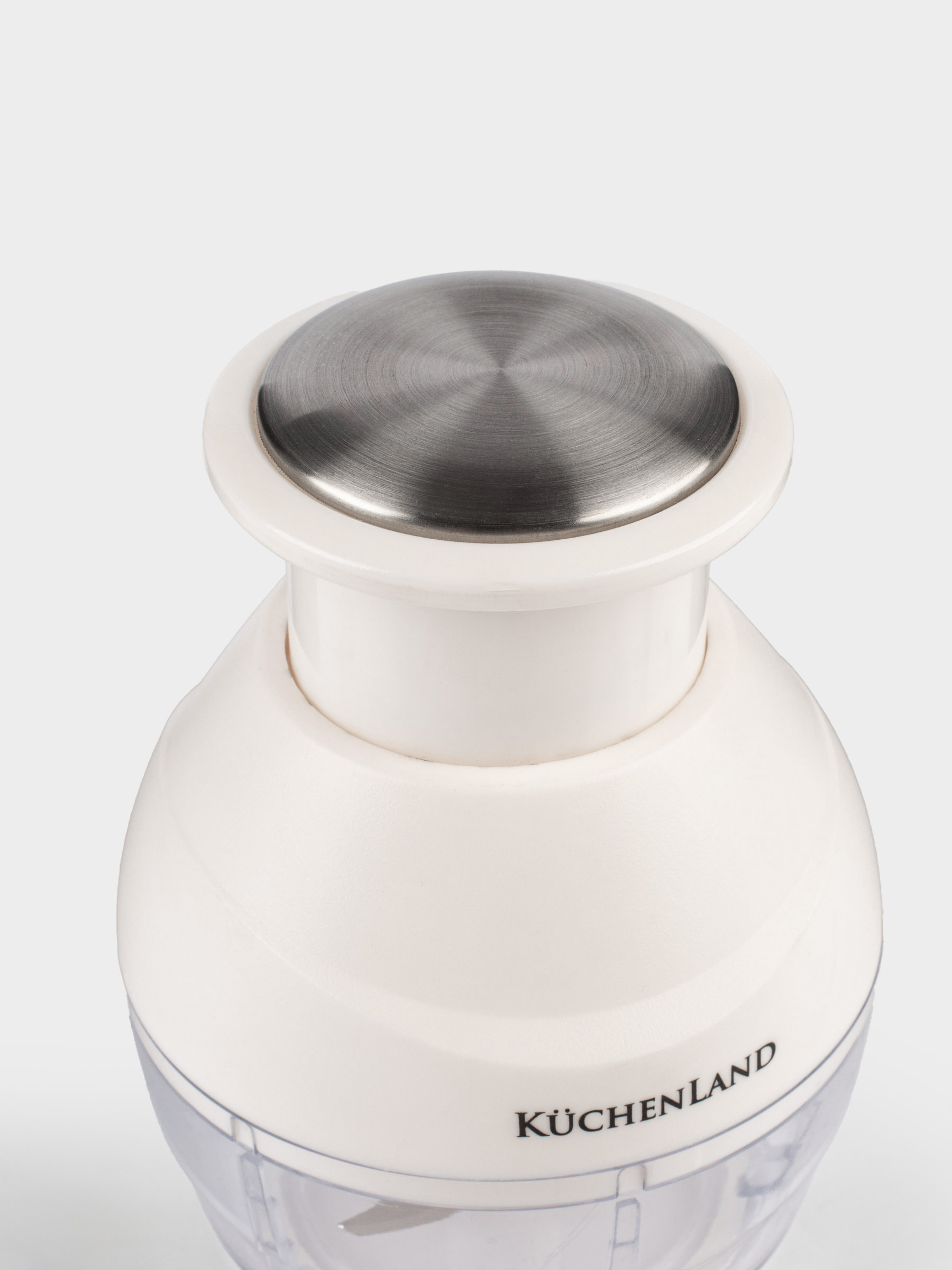 Измельчитель-блендер, 9 см, механический, пластик/сталь, молочный, Soft kitchen, image-5