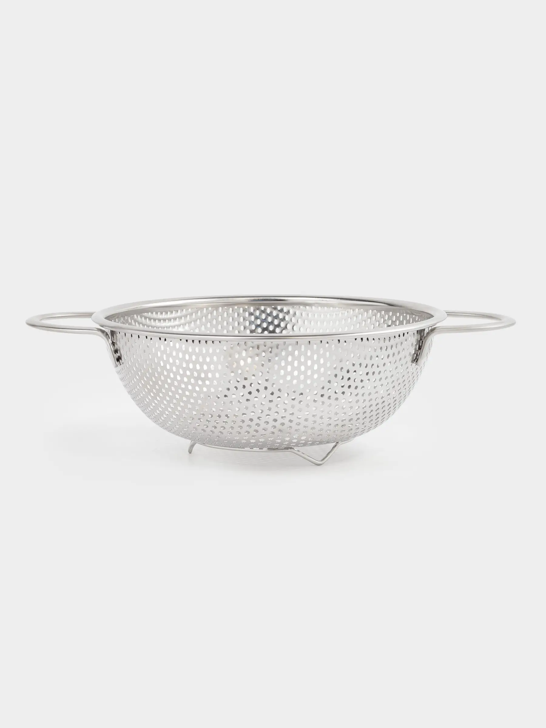 Дуршлаг, 25 см, екі тұтқасы бар, болат/силикон, сарғылт-қоңыр, Sieve