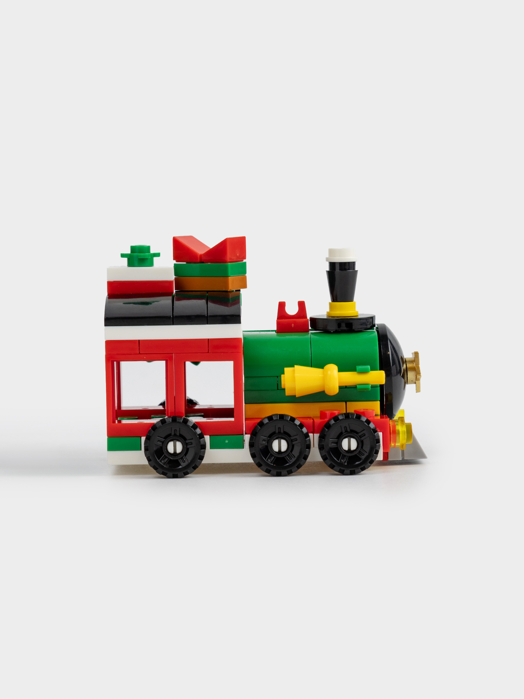 Конструктор, 8х6 см, 103 детали, пластик, цветной, Паровоз, Hobby kids, image-3
