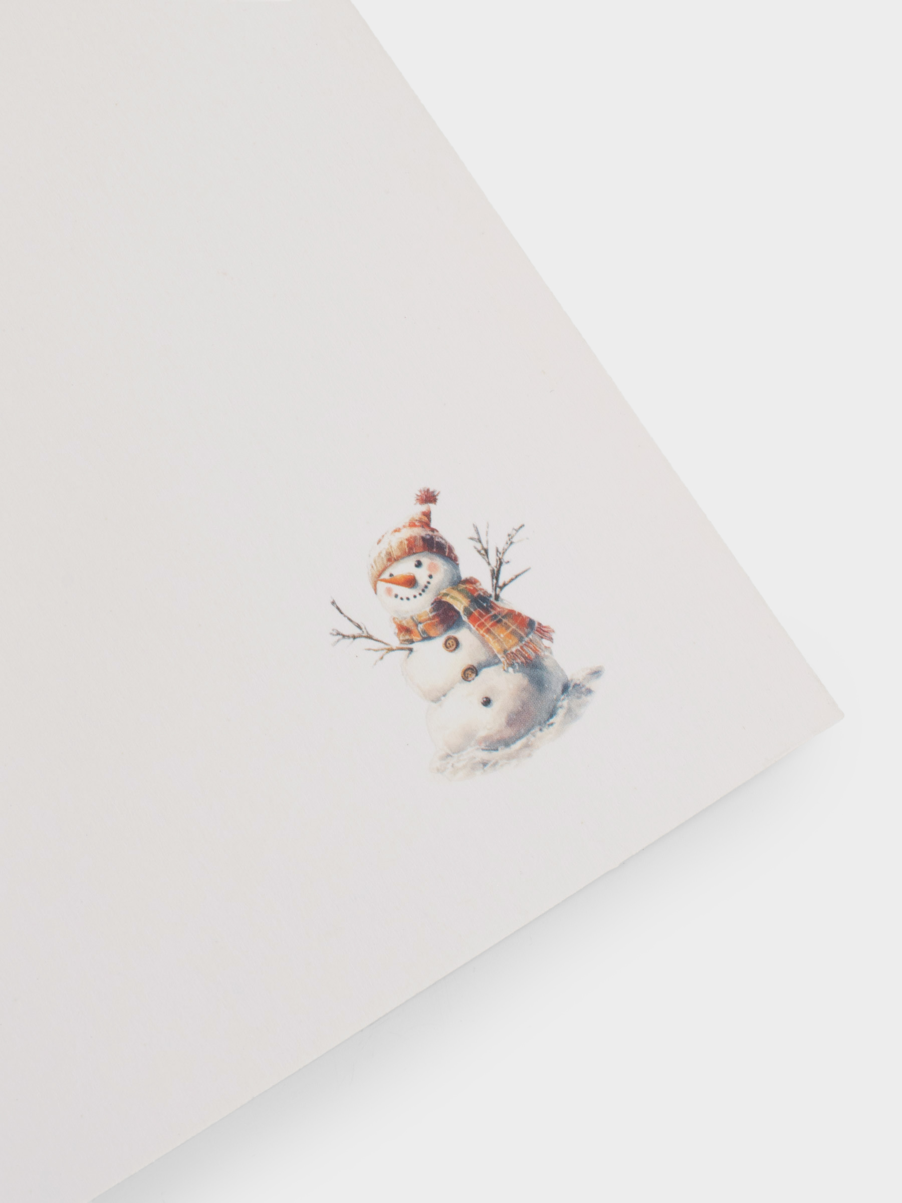 Открытка подарочная, 12х17 см, бумага, серебристая, Снеговик, Snowy, image-4