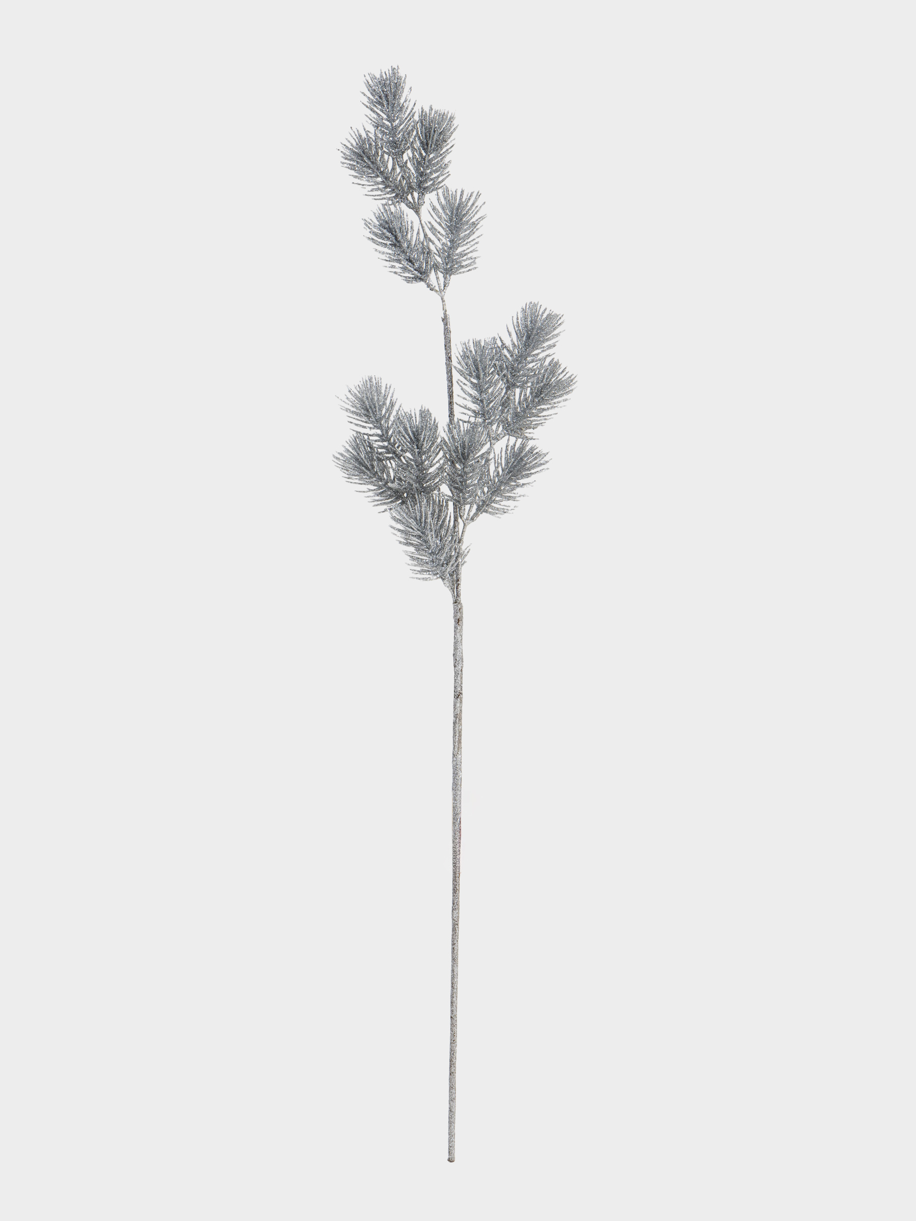 Ветка декоративная, 70 см, пластик, Серебристая хвоя, Conifer grey, image-0