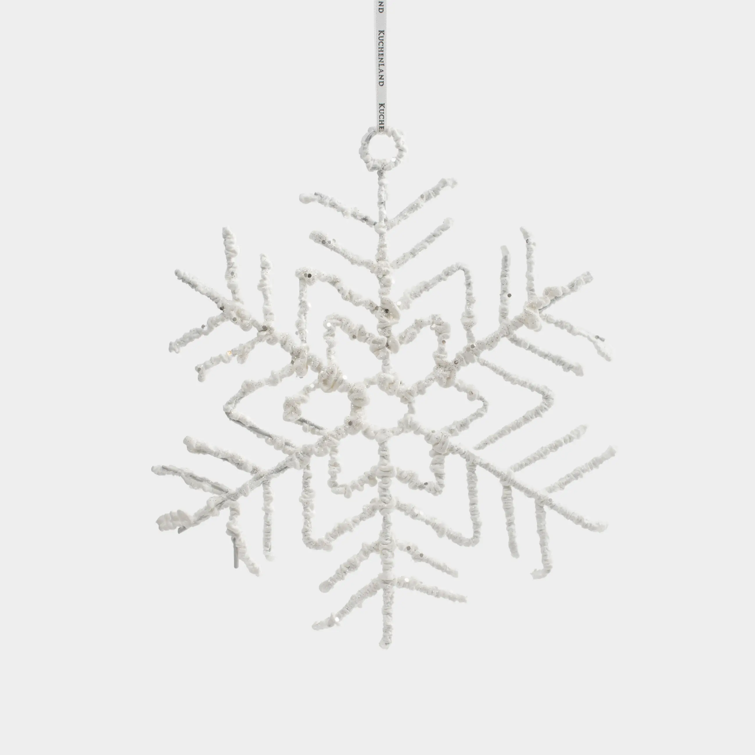 Сәндік әшекей, 25х28 см, пластик, күміс, Қар ұшқыны, Figure sparkle