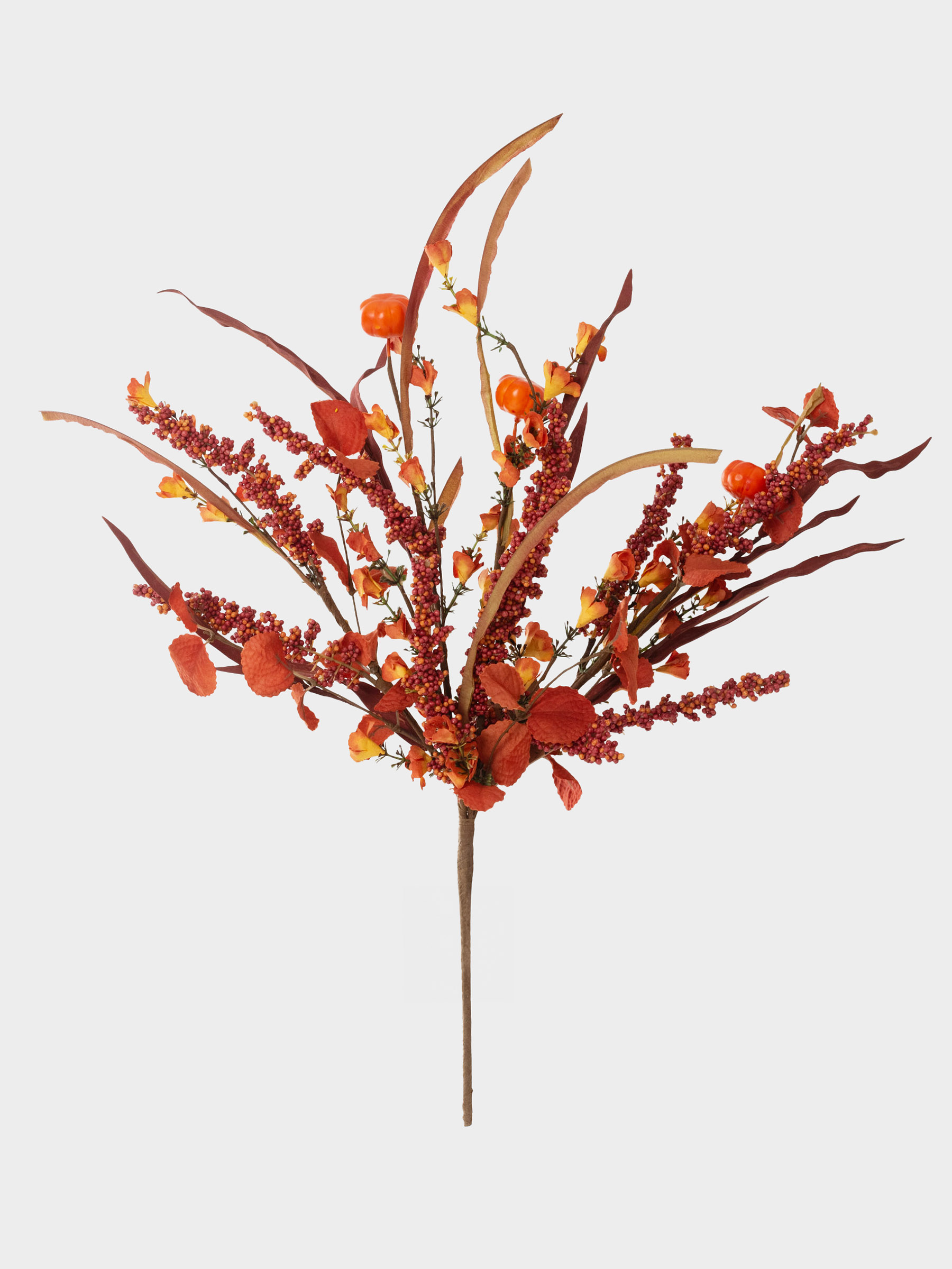 Сәндік бұтақ, 55 см, пластик/қағаз, Гүлдер мен асқабақтар, Forest symphony decor, image-0