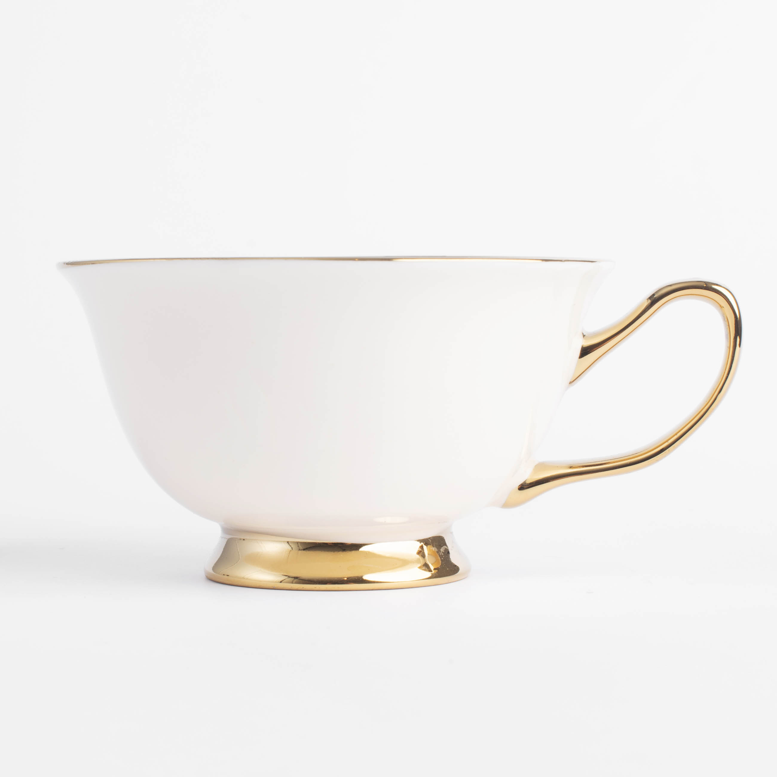 Пара чайная, 220 мл, 1 перс, 2 пр, фарфор N, золотисто-молочная, Elegant gold, image-4