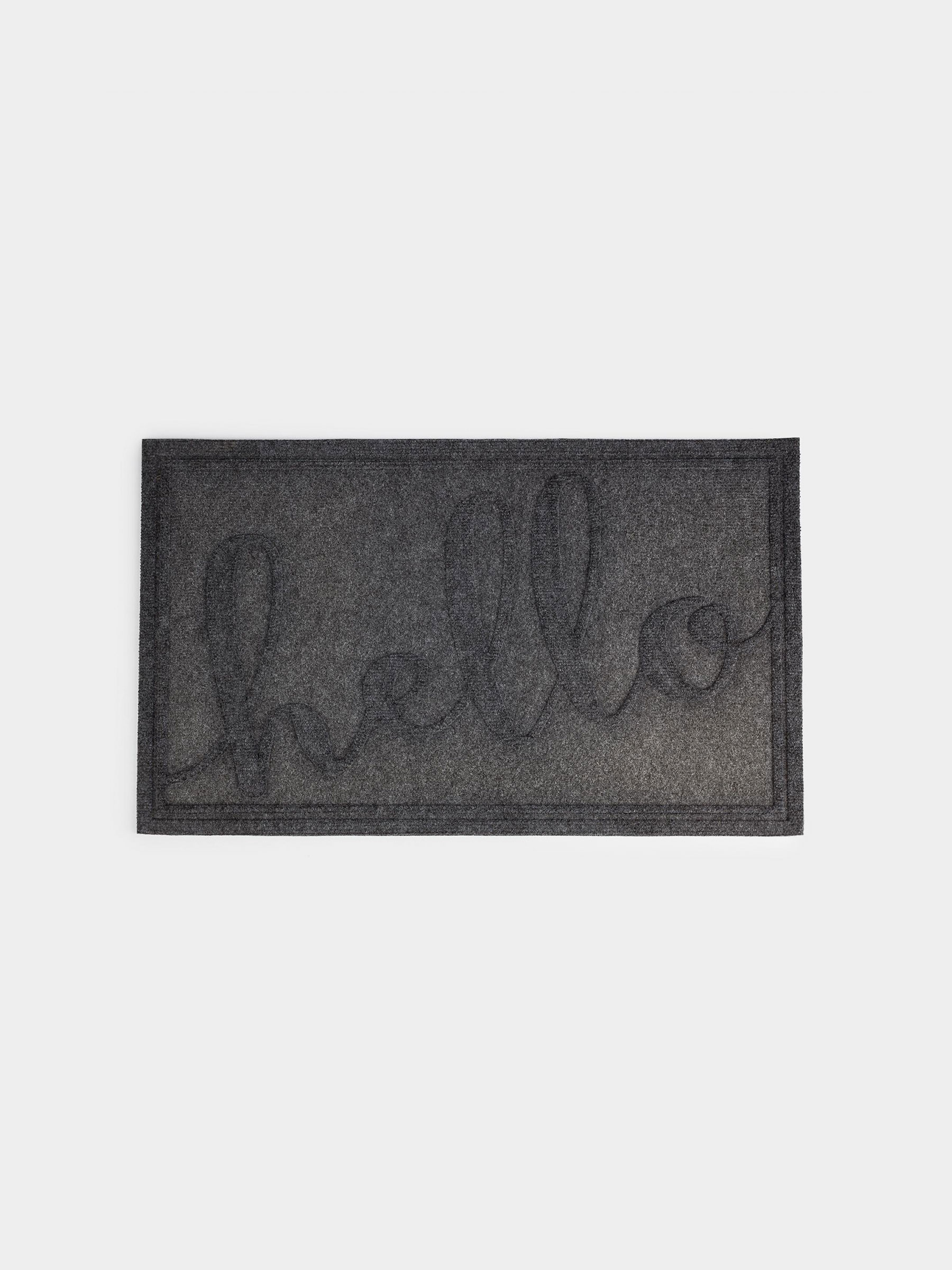 Кілемше, 45х75 см, полипропилен/ПВХ, сұр, Hello, Home deco