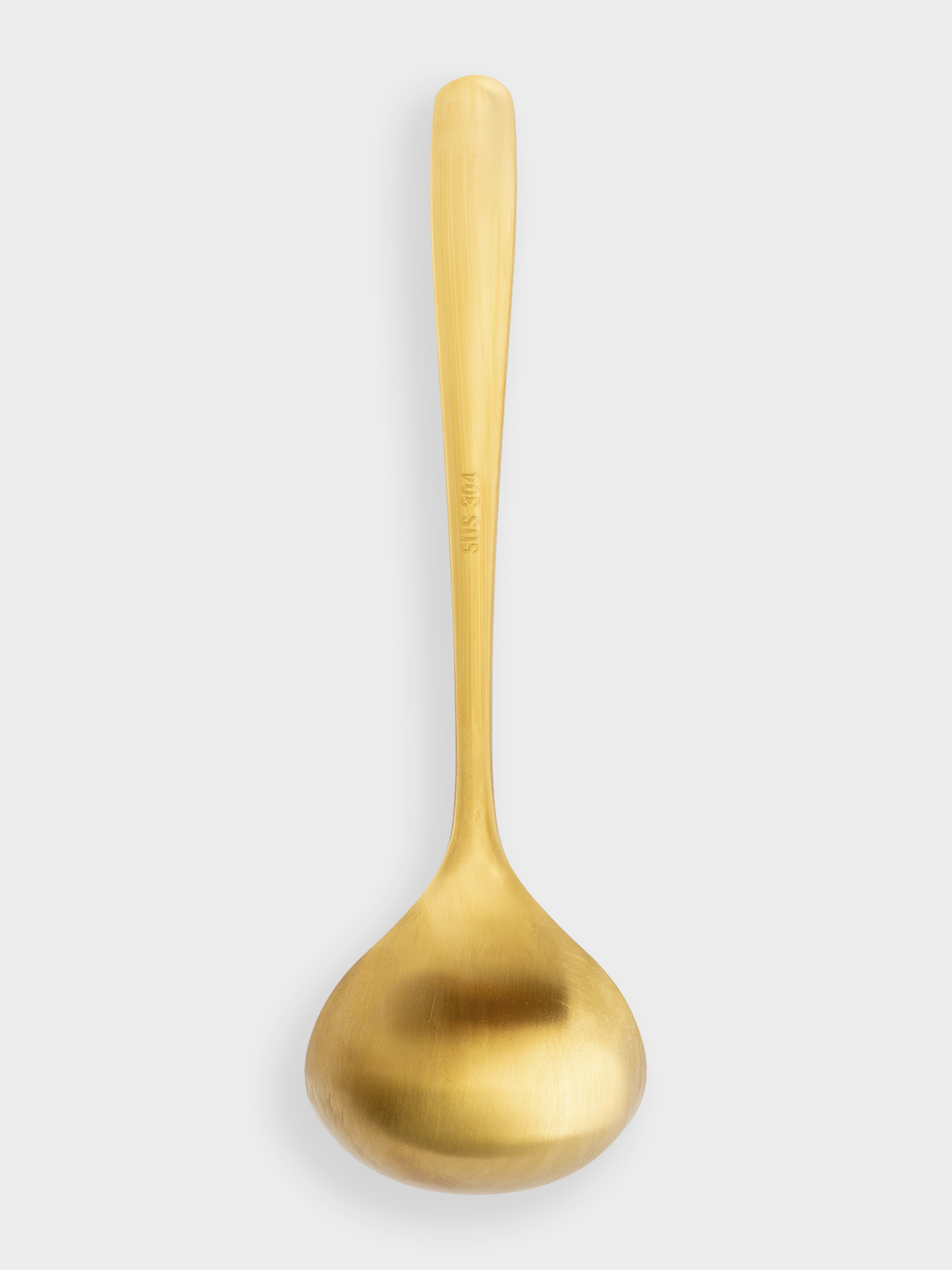 Құйылған қасық, 20 см, болат, алтын, классикалық алтын, image-2