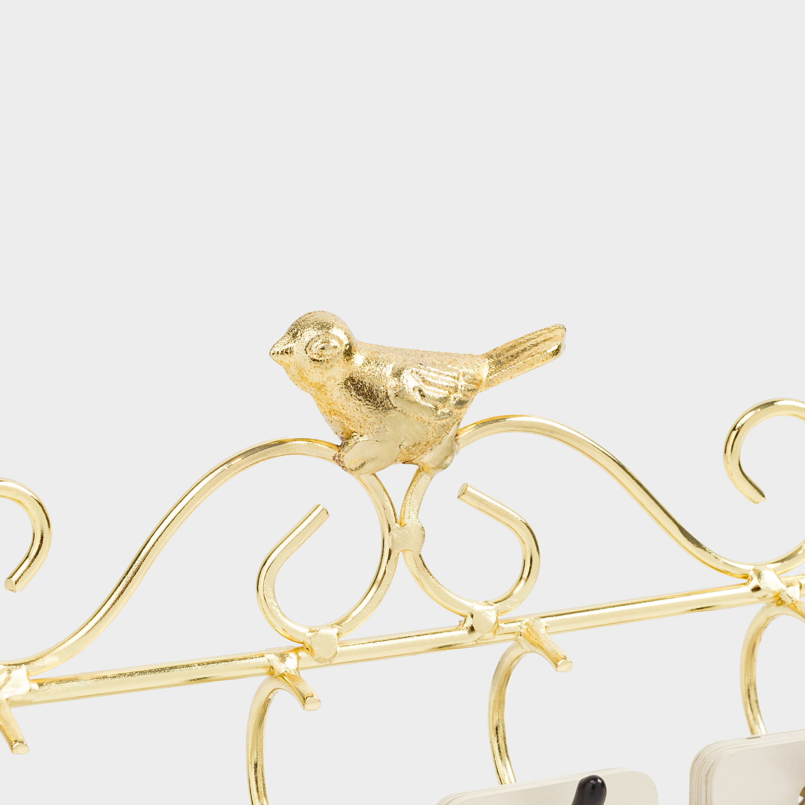 Үстел үсті күнтізбесі, 18х16 см, болат/шыны, алтын, Гүл, Twist gold, image-3