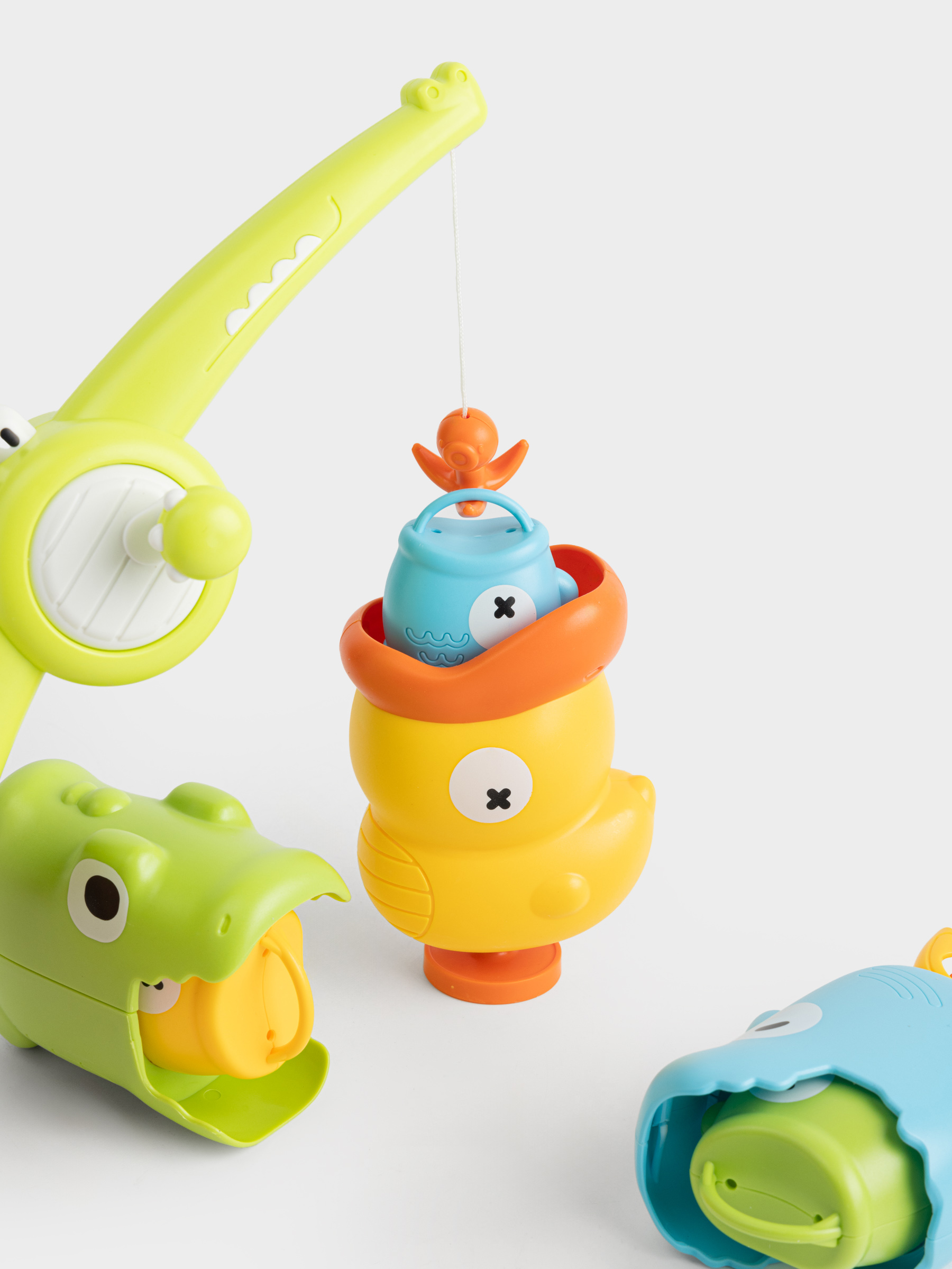 Набор игровой, 4 пр, пластик, цветной, Рыбалка, Aquatic animals, image-2