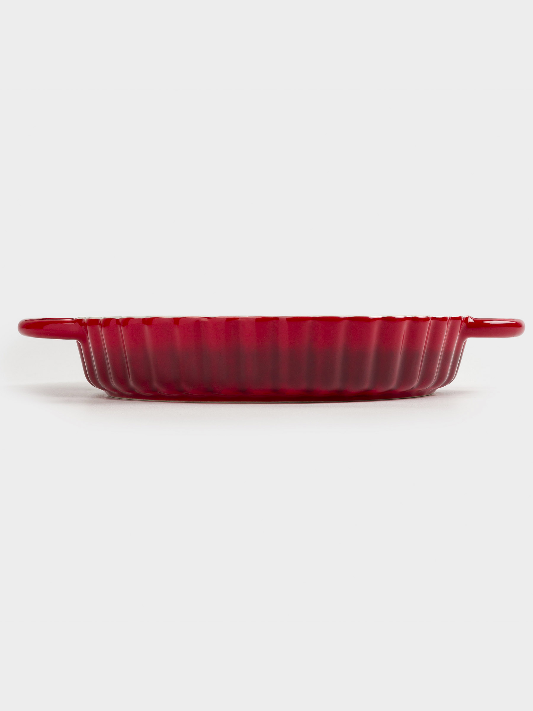 Пісіруге арналған ыдыс, 22 см, керамика, дөңгелек, қою қызыл, Cakes gradient, image-7