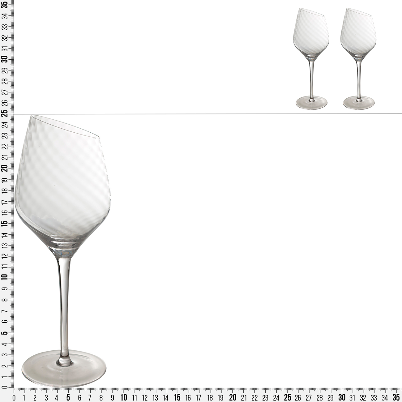 Ақ шарап стаканы, 460 мл, 2 дана, шыны, Charm V изображение № 3